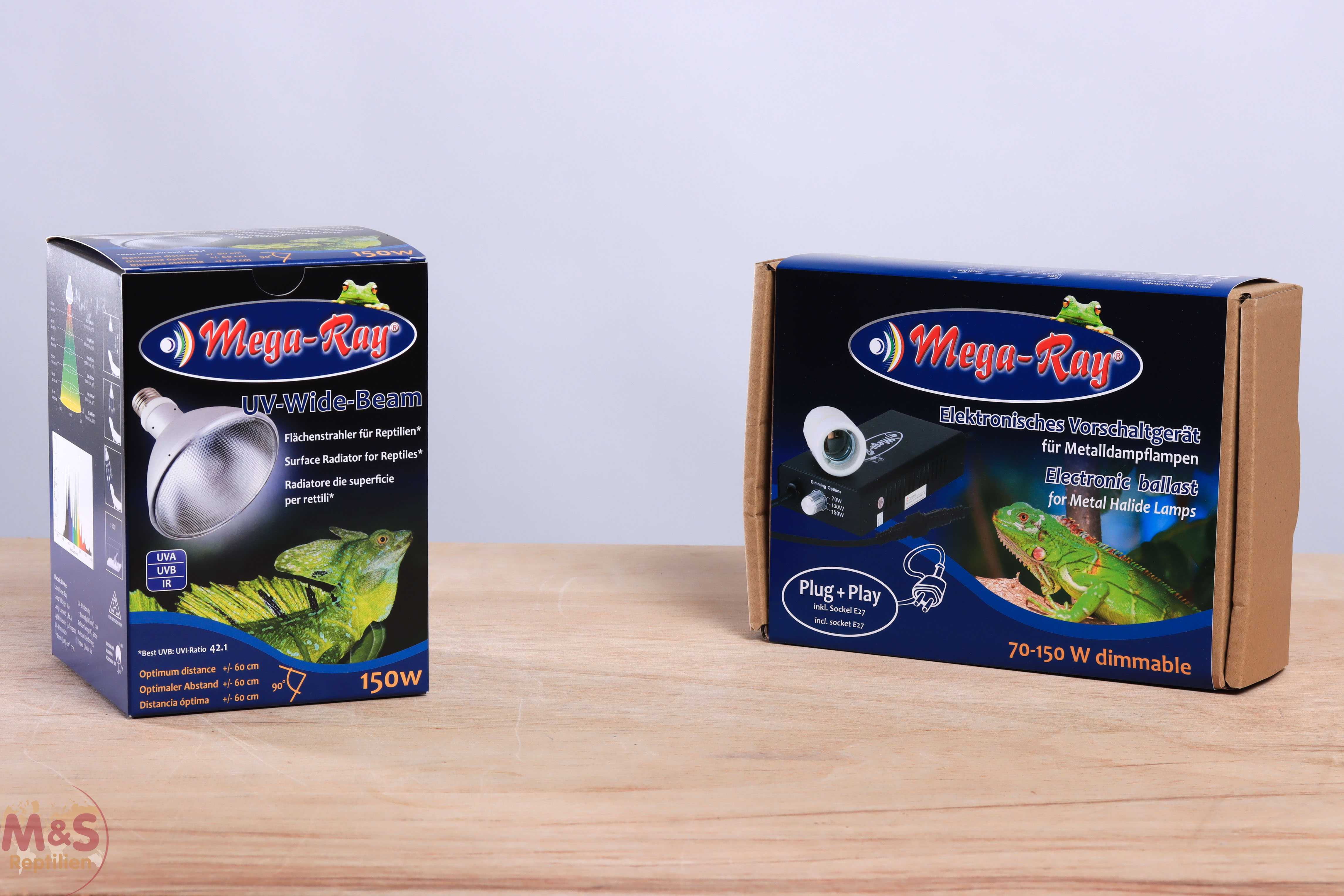 Mega Ray 150 Watt Set (Lampe + E 27 Fassung + Vorschaltgerät )