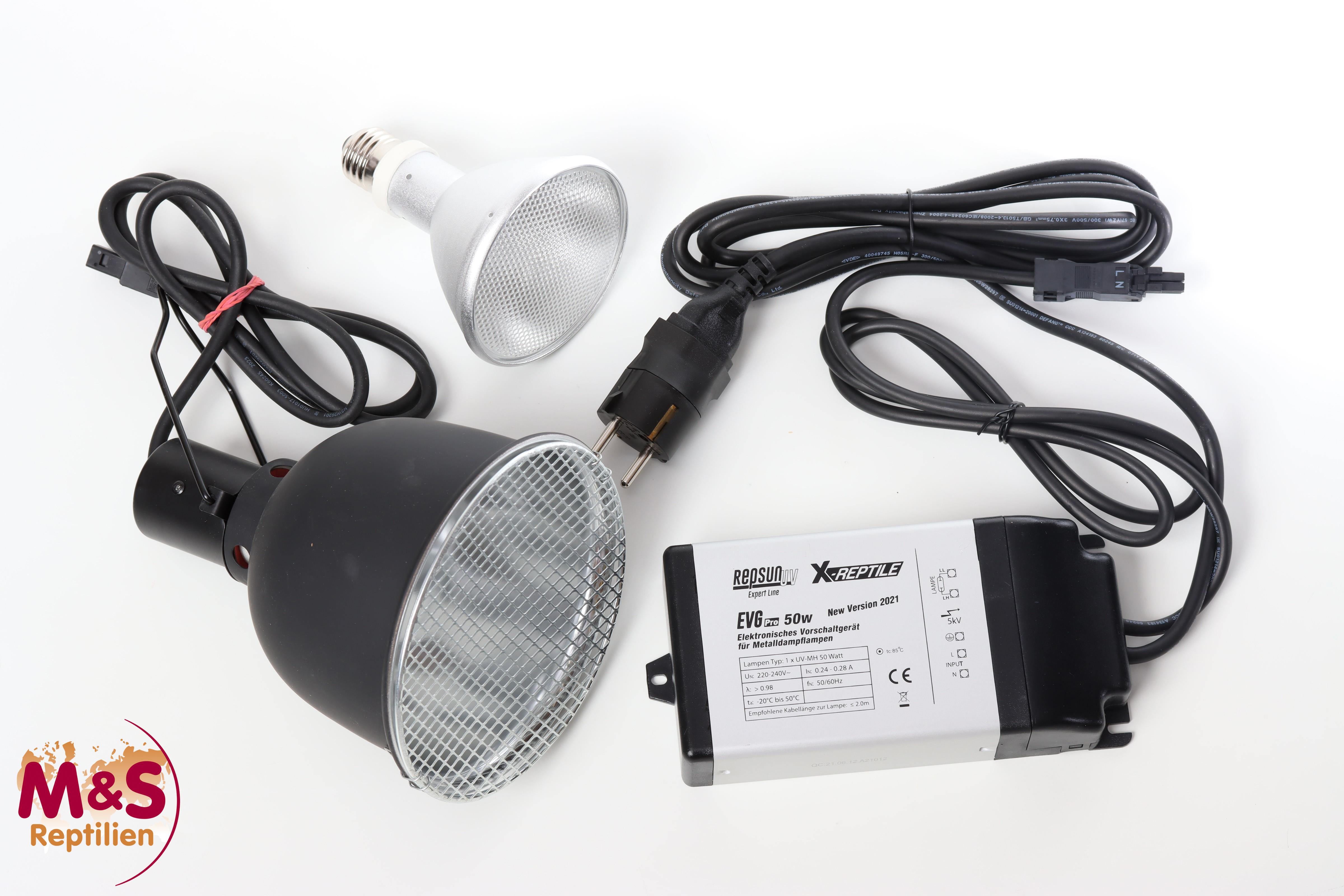 X-Reptile 70 Watt Spot HID- / UV-Set (Lampe, Vorschaltgerät & reflektierende Fassung)