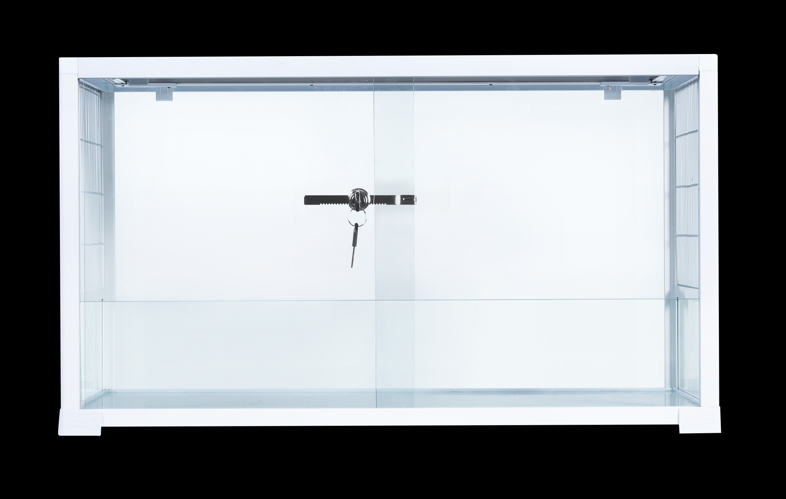 Kleintierterrarium / Kleintierkäfig 80x 40x 45cm  mit Schiebetüren (RKF0321W) - weiß