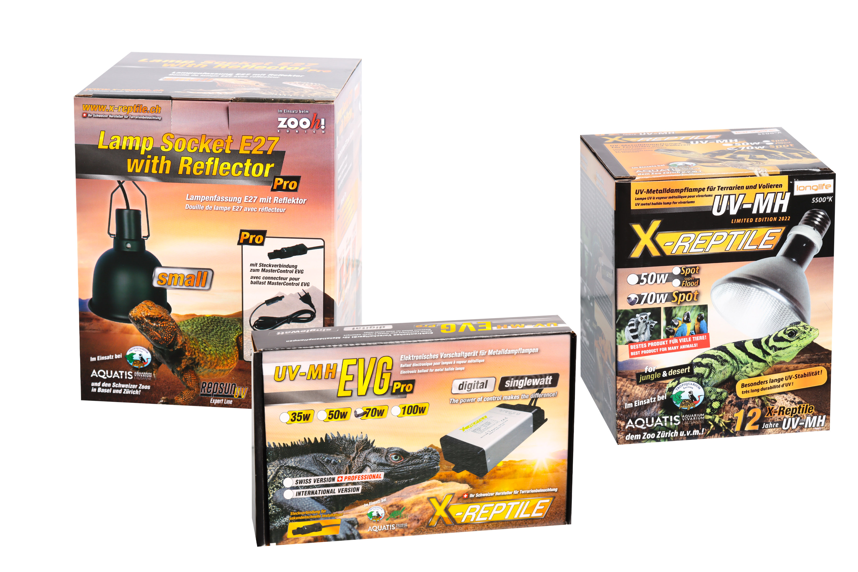 X-Reptile 70 Watt SPOT Set (Lampe + Vorschaltgerät + Lampenfassung PRO small)