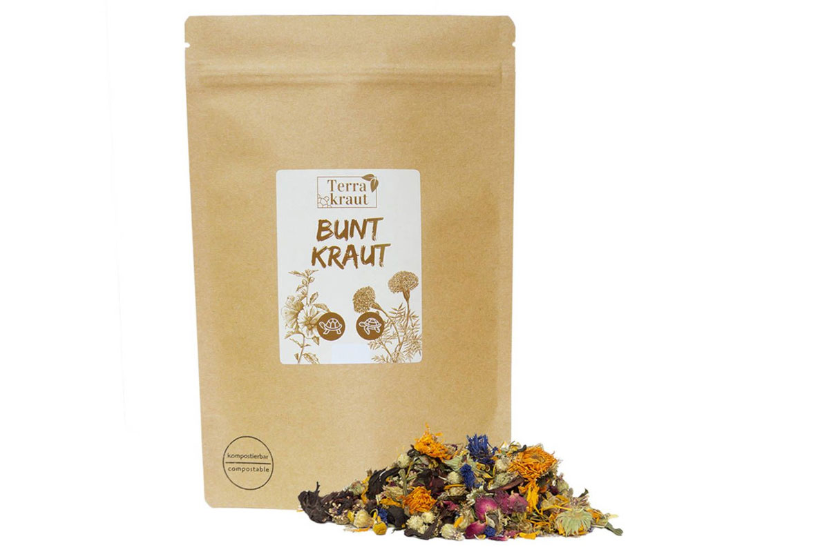 Terrakraut, Buntkraut, Futtermischung getrocknet 150g