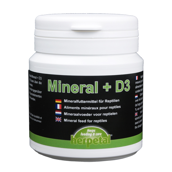 Herpetal, Mineral + Vitamin D3 (50 g) - siehe Videoanleitung