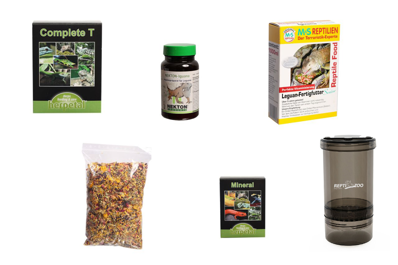 LEGUAN Ernährungsset inkl. Vitaminpräparate und Zubehör