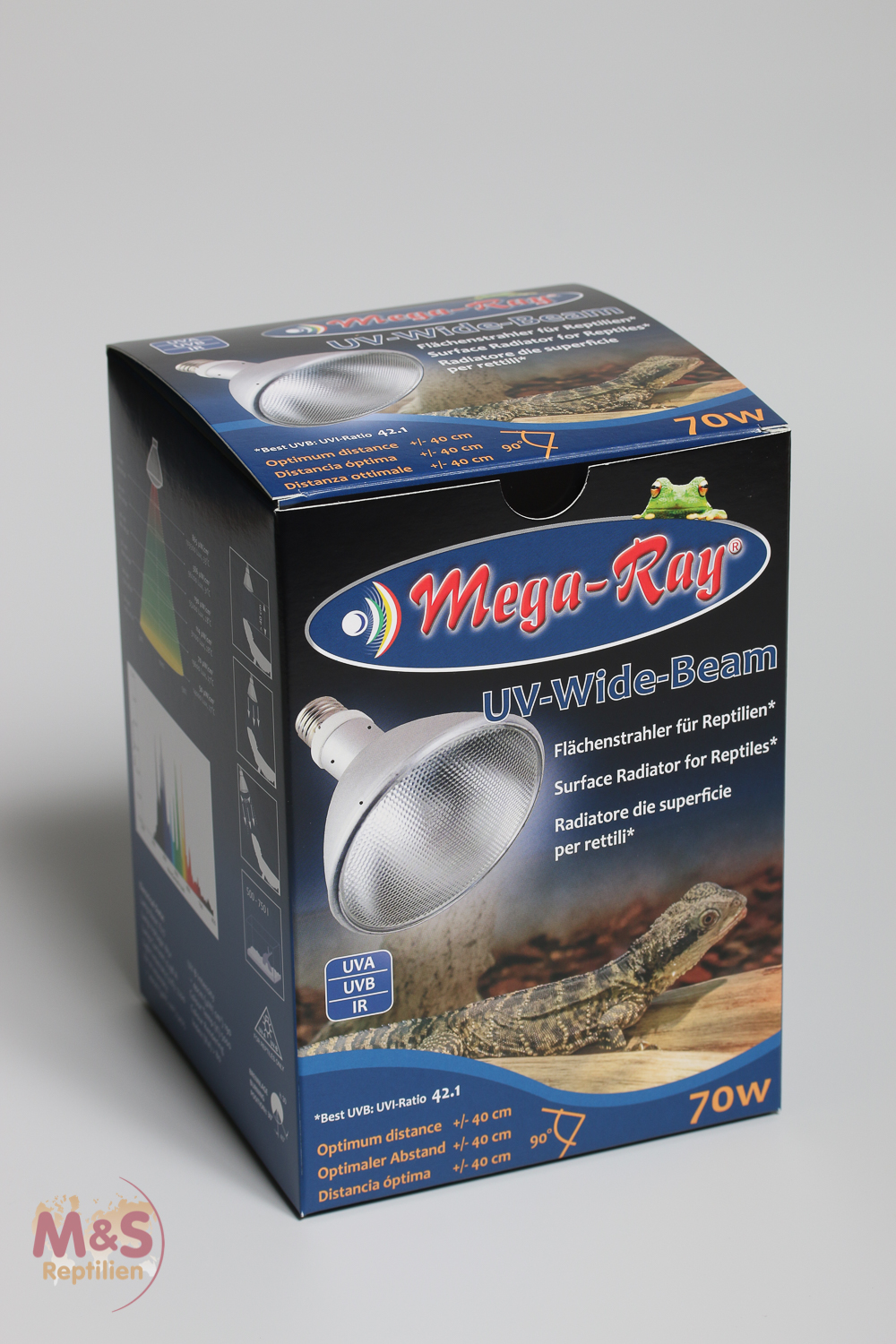 Mega Ray HID-Lampe (UV-Lampe) 70 Watt ( Wide Beam / 90°Grad)