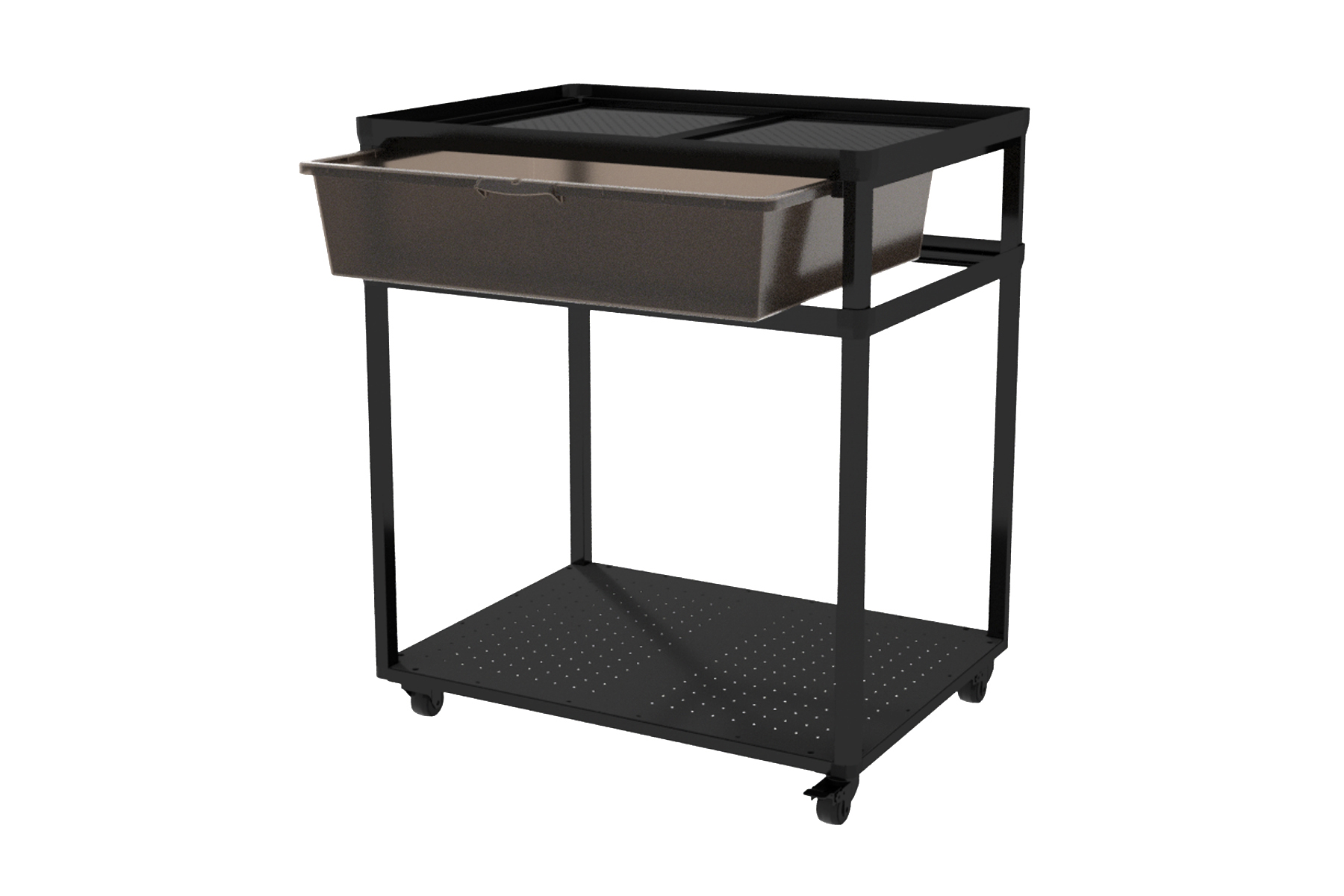 ReptiZoo, Zuchtrack (Unterschrank INO18) 2-fach, rollbar, inkl. 1 Box (medium)