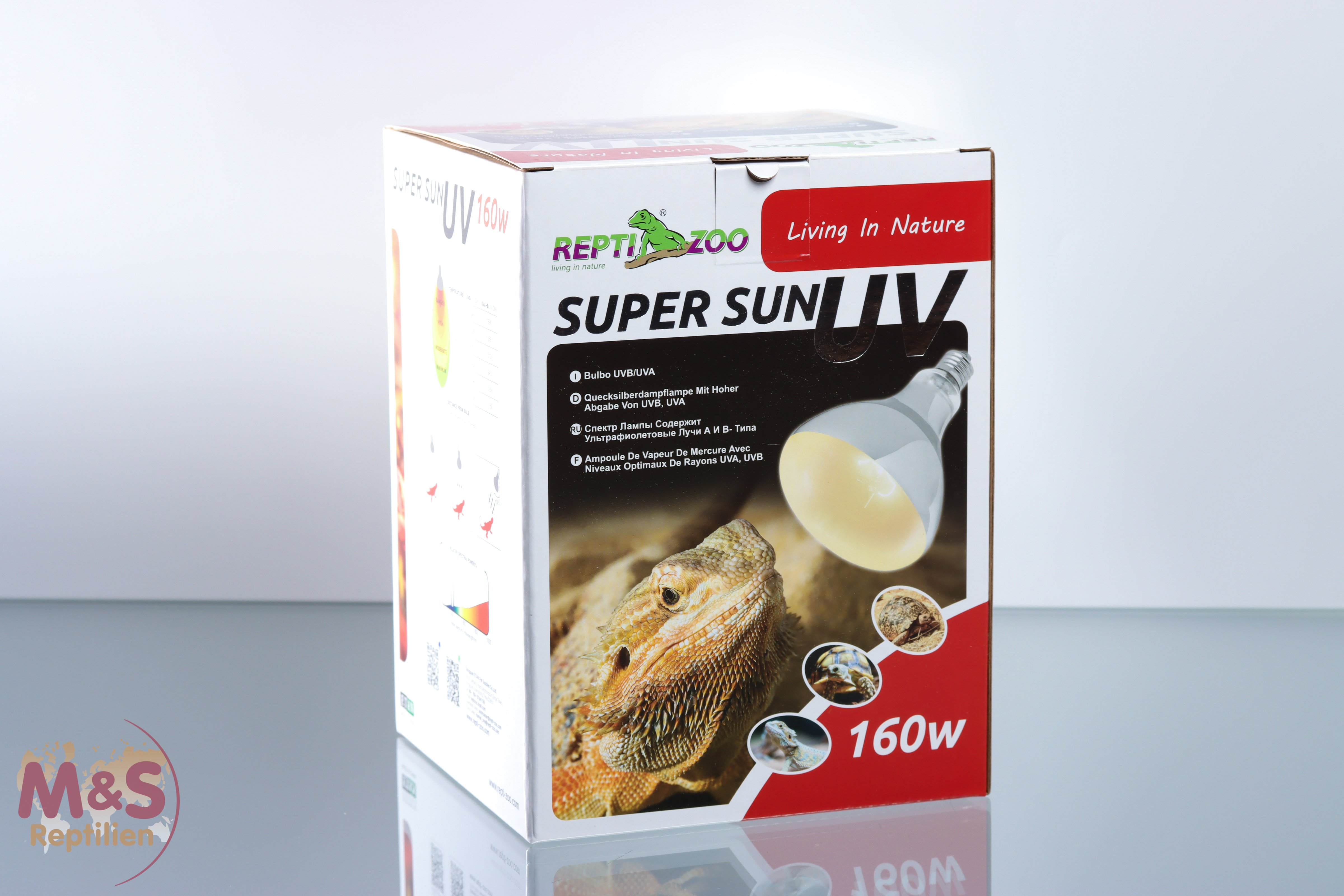 ReptiZoo D3  Super Sun (UVA/UVB Lampe) 160 Watt  (P125160) - kein Vorschaltgerät notwendig