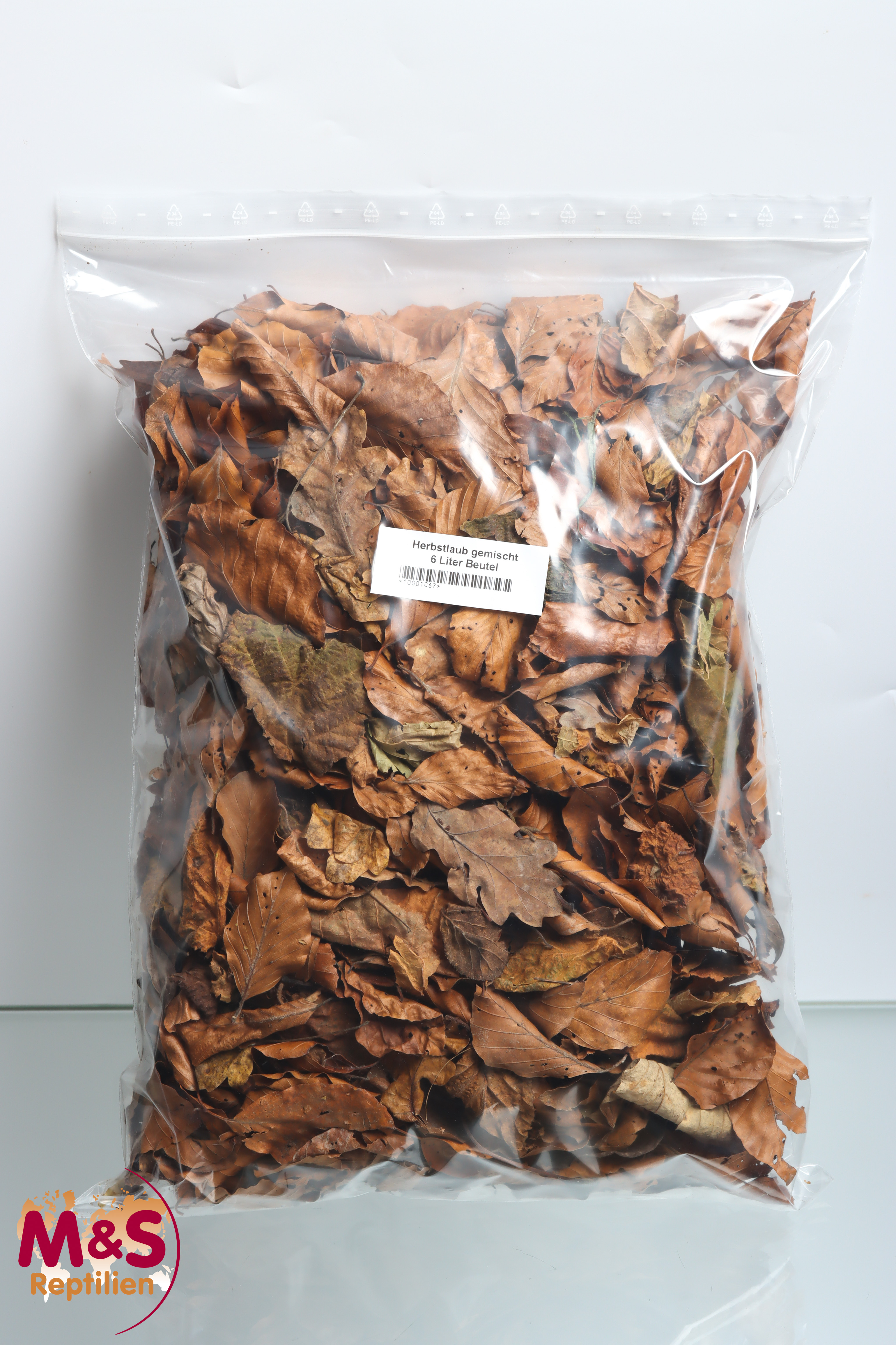 Herbstlaub/Herbstblätter gemischt, getrocknet, Futter/Dekoblätter (6 Liter)