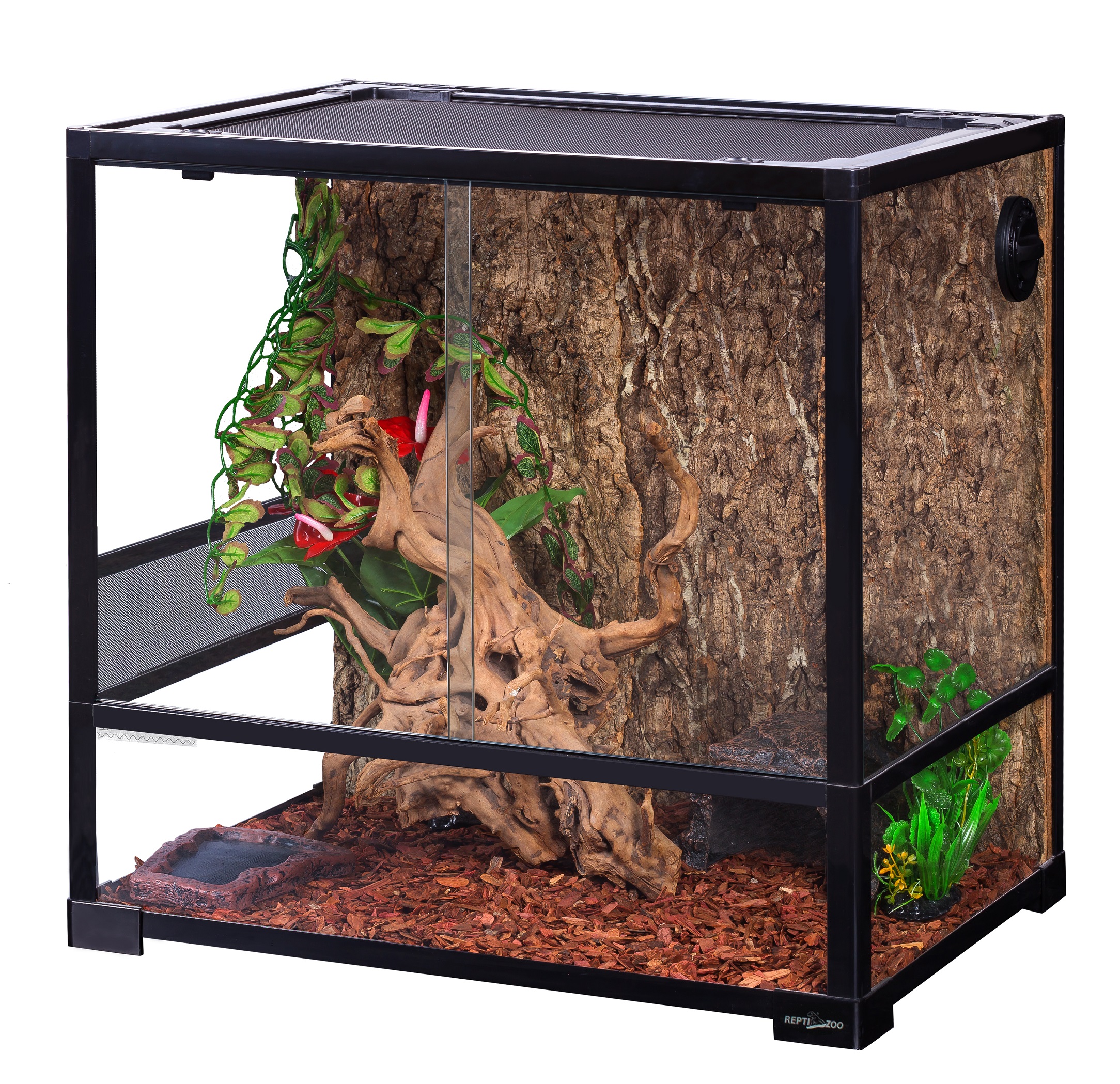 ReptiZoo Glasterrarium 60x45x60cm, zerlegbar - verschickbar! RK0211 (ohne Inhalt)