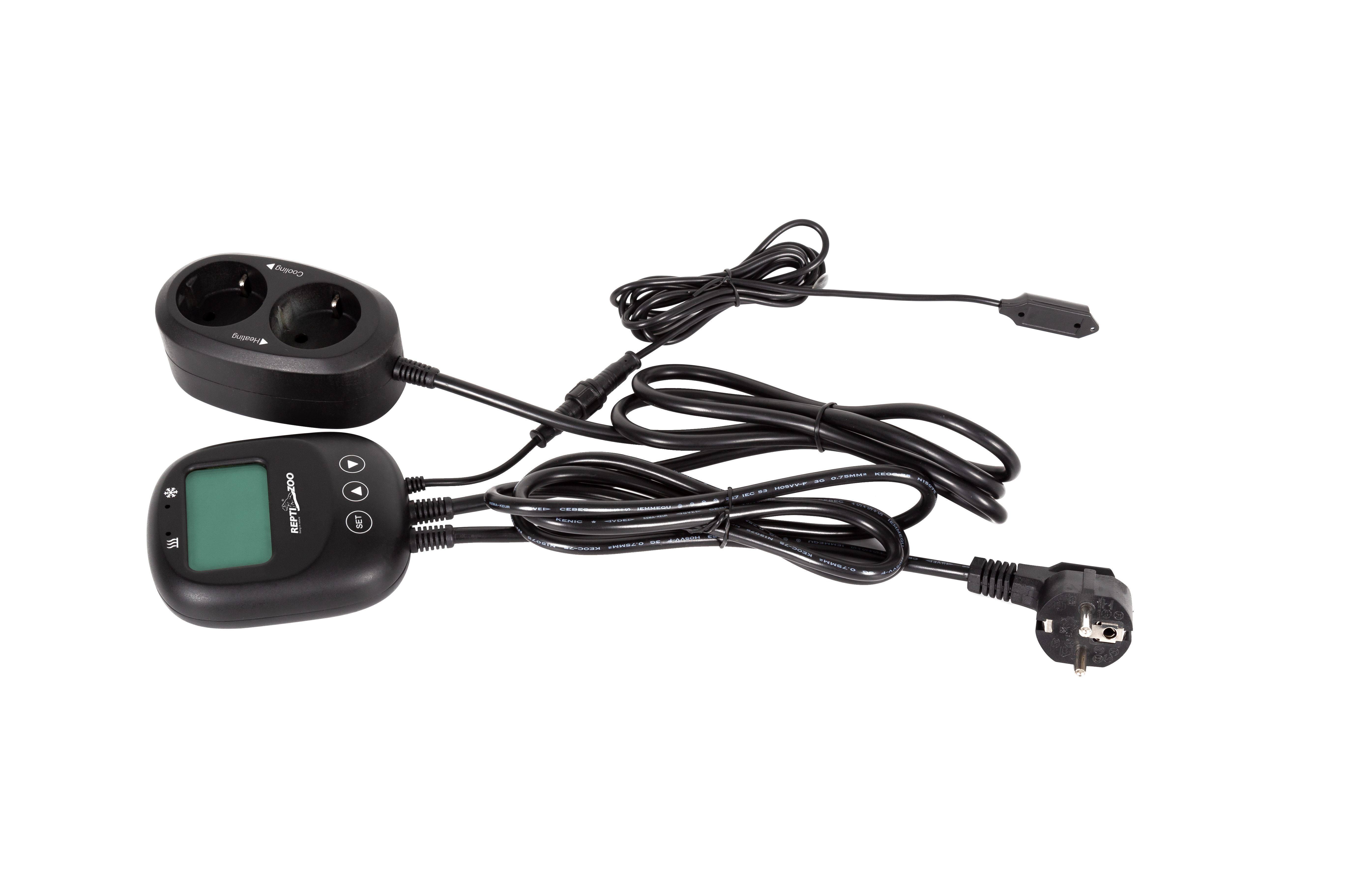 ReptiZoo Thermostat für Heizen und Kühlen (THC17) -zwei-  Anschlüsse WEEE  RegNr. 82392108