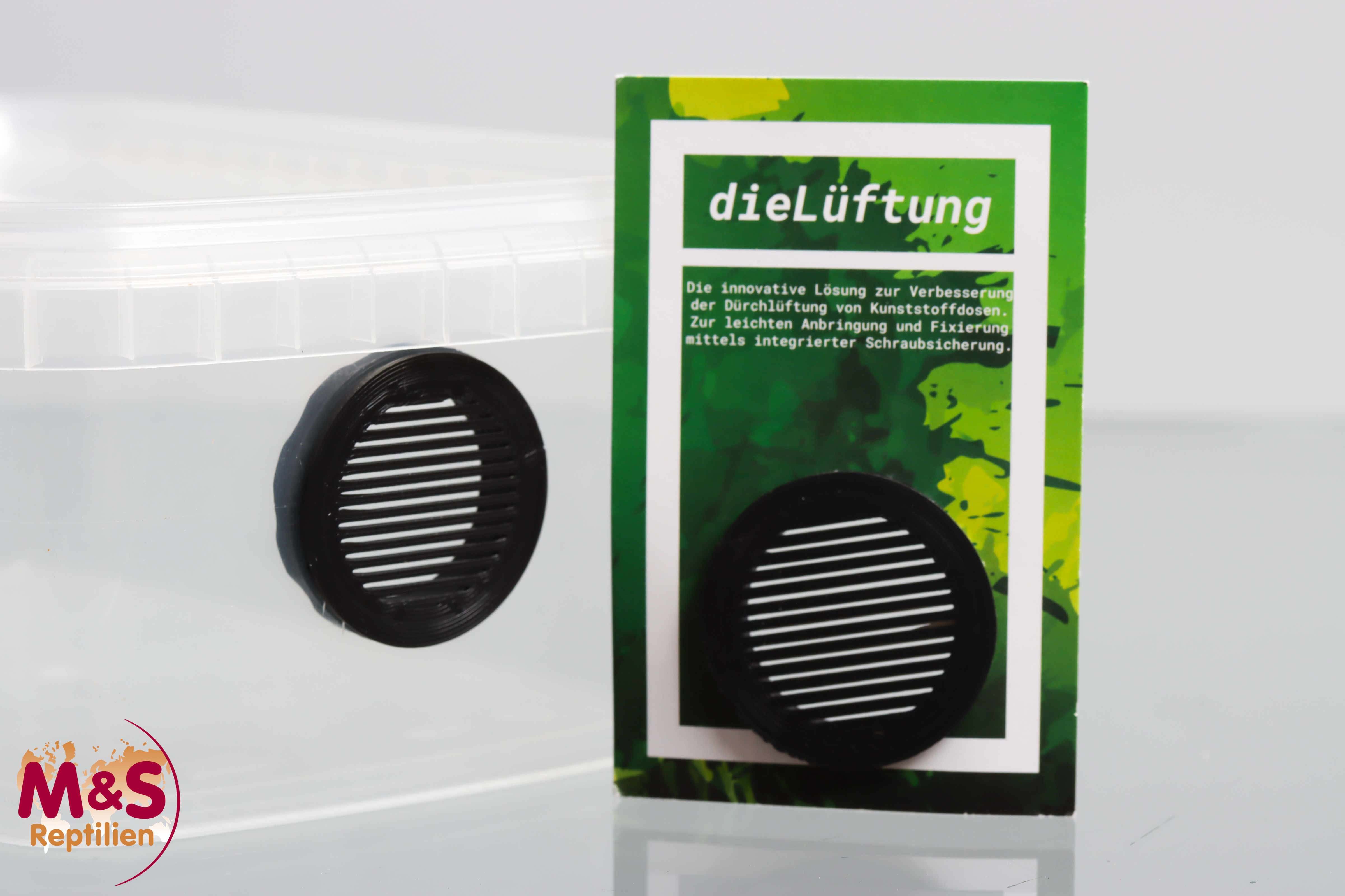 Die Futterluke RUND schwarz  - inkl. Lüftung -