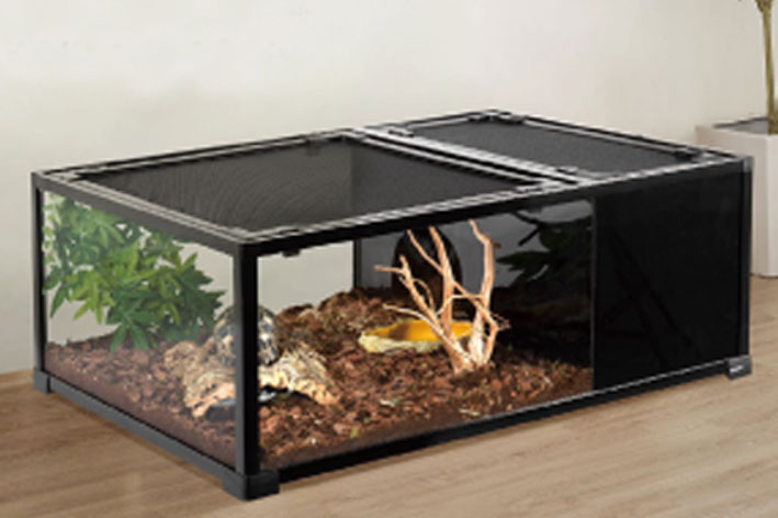 ReptiZoo Glasterrarium "2in1" 91,5x 61x 35,5cm  - verschickbar (RKE0204)