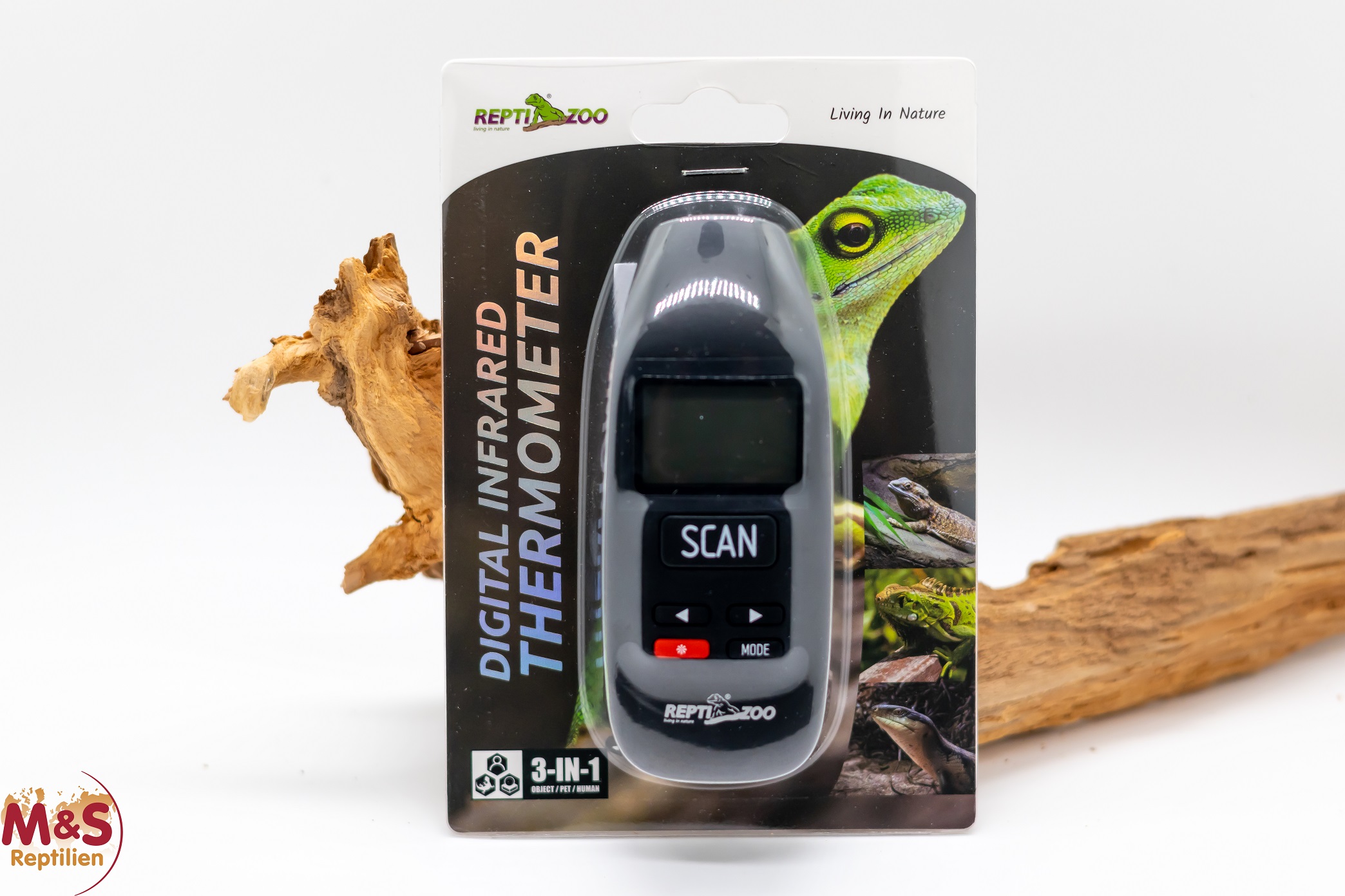 ReptiZoo 3 in 1 Digitales Infrarot Thermometer (SH138) WEEE  RegNr. 82392108