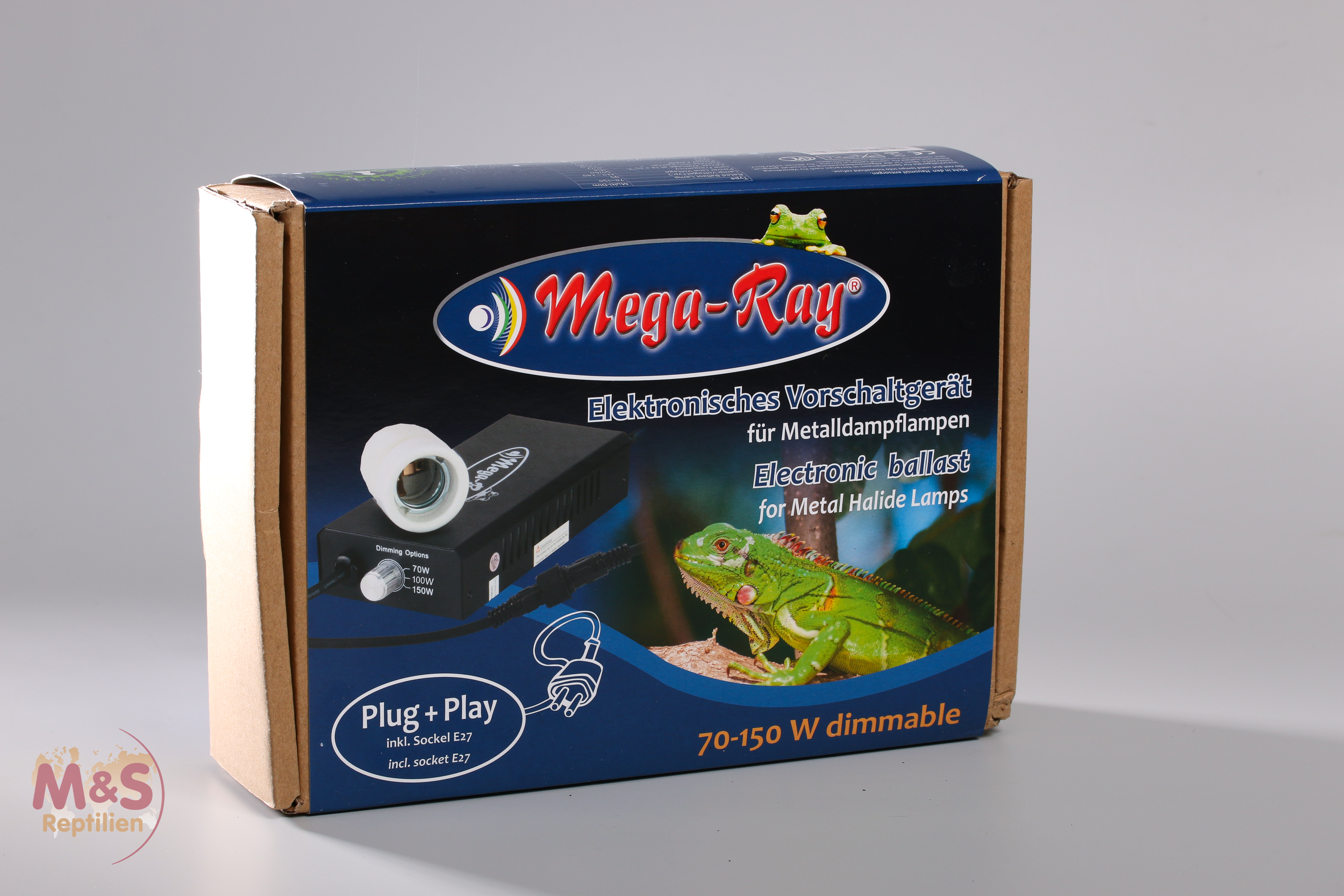 Mega-Ray Vorschaltgerät für 70 / 100 / 150 Watt HID (UV-) Lampen