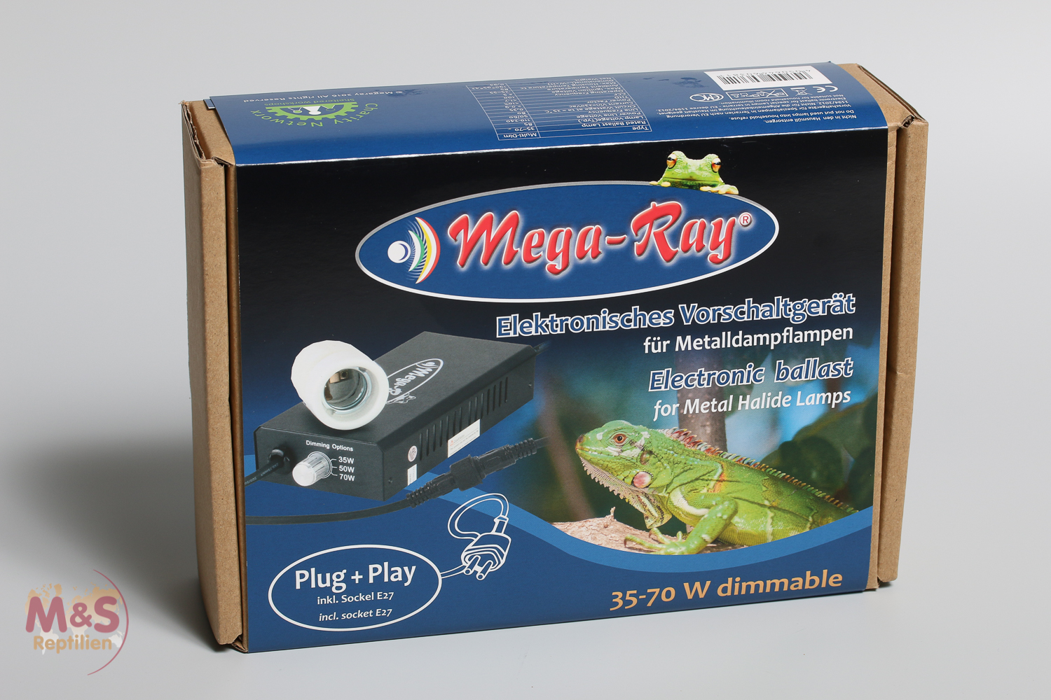 Mega-Ray Vorschaltgerät für 35 / 50 / 70 Watt HID (UV-) Lampen