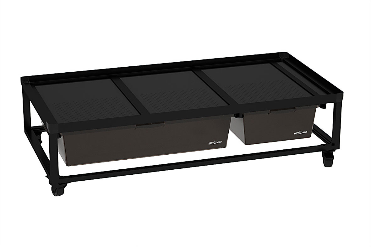 ReptiZoo Zuchtrack -2 oder3 fach- inklusive Box small und medium +Trennstreifen und Räder (IN016)