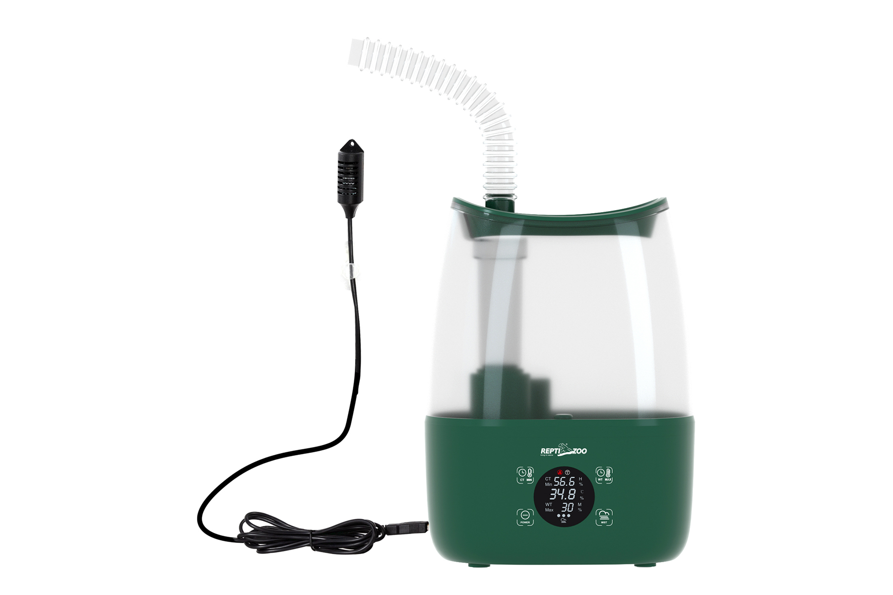 ReptiZoo 2in1 Luftbefeuchter (Nebler) mit Hygrostat und Timer (TF07)