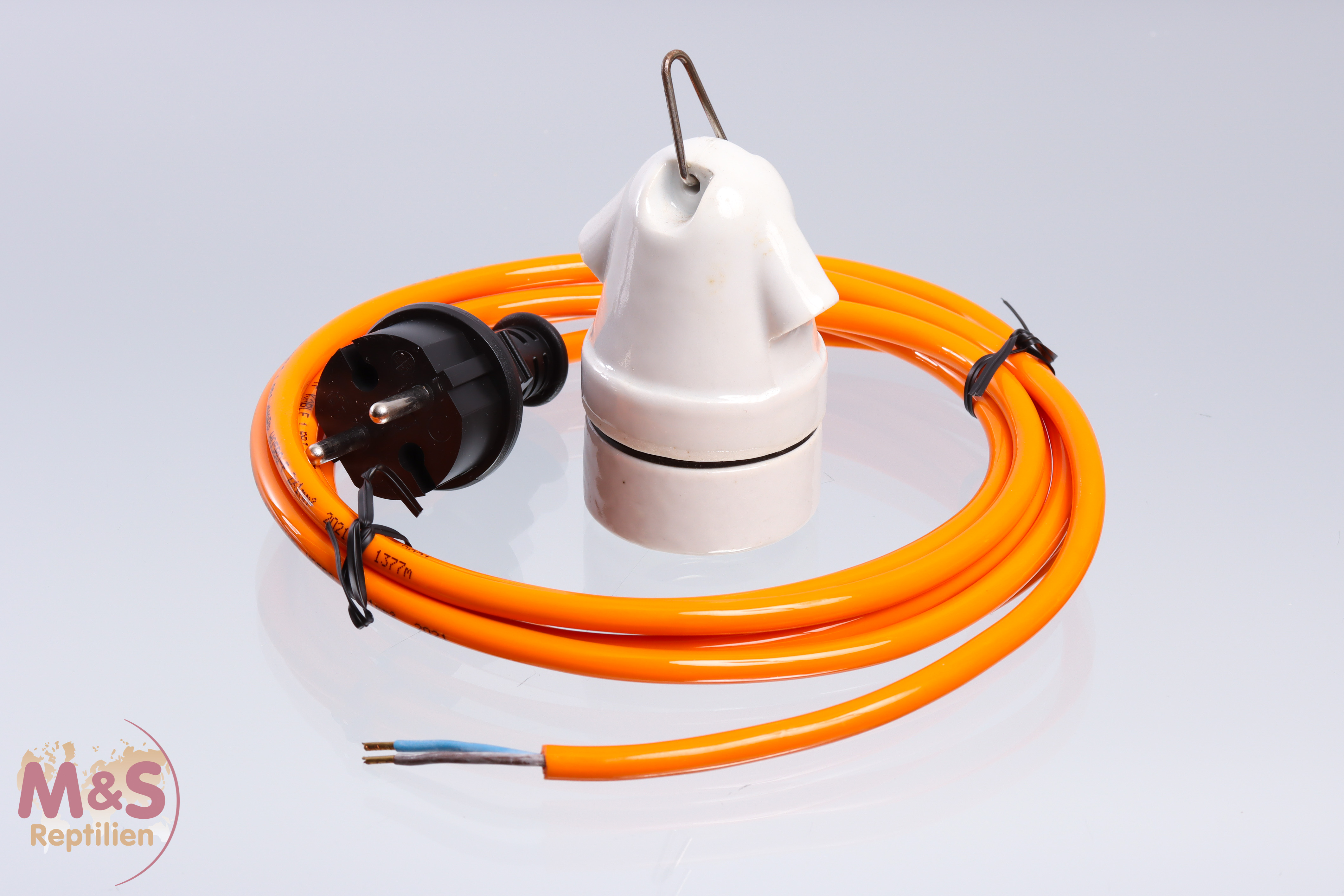 Keramikfassung mit Kabel (3 Meter-Kabel)