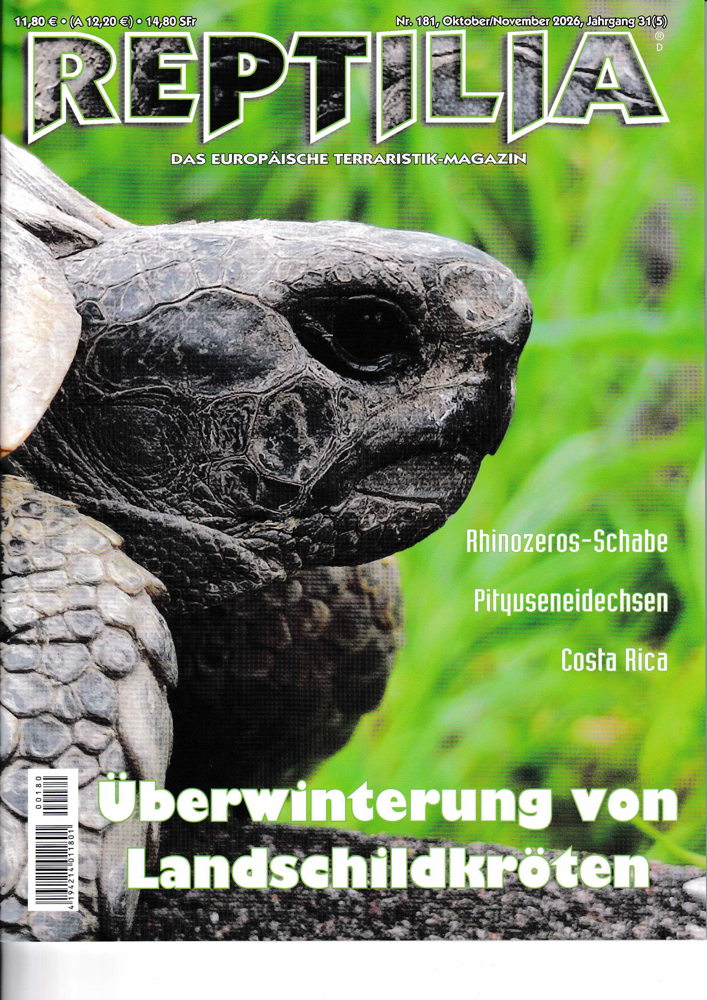 Reptilia Nr. 181 Oktober / November 2026