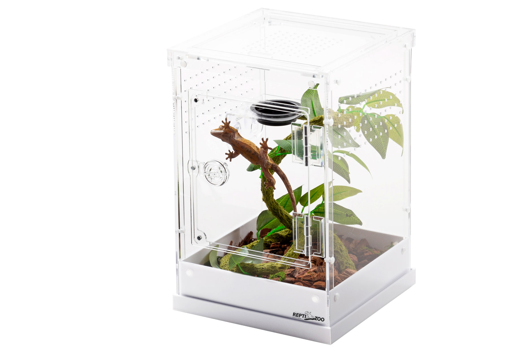 ReptiZoo Knock-Down Acryl HOCHterrarium (Brutterrarium) 20,5x20,5x30,5cm - weiß (PACR10)