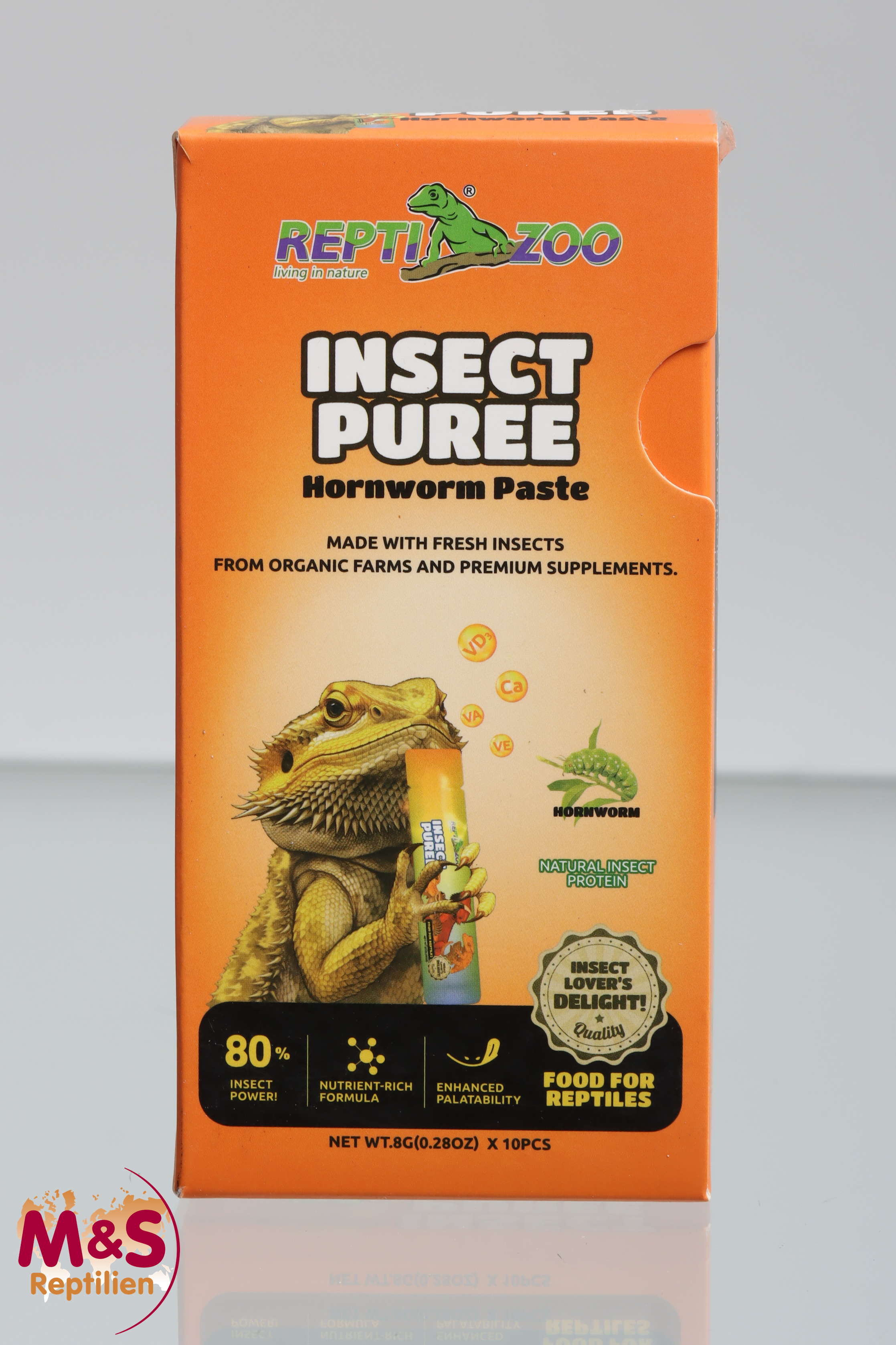 ReptiZoo Insect Puree - Hornwurm Paste 80g ( 10x8g)  (HCP26)