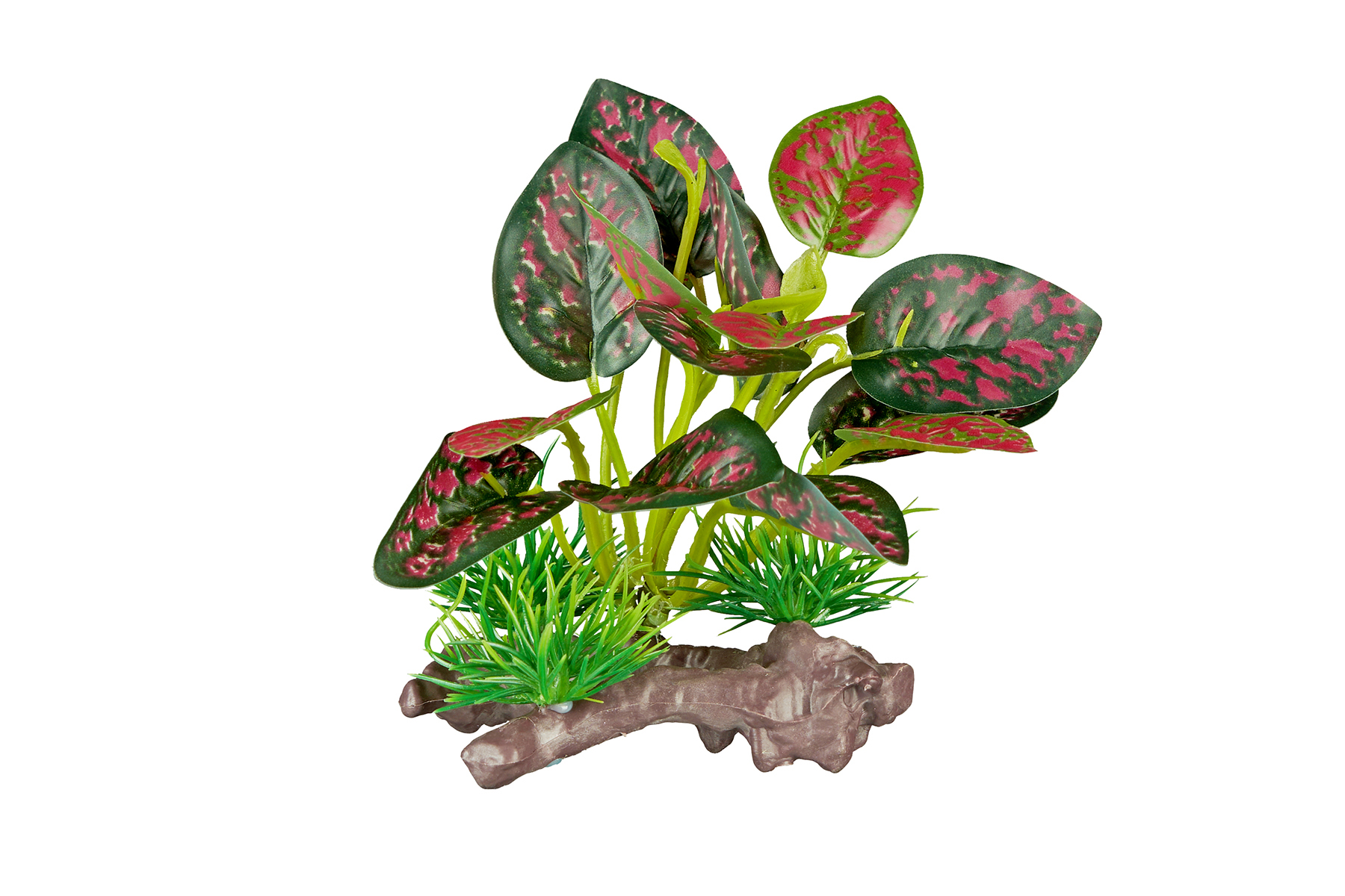 ReptiZoo Kunststoffpflanze "Red scindapsus aureus" – Terrariendekoration (ca. 12 cm) – TP069