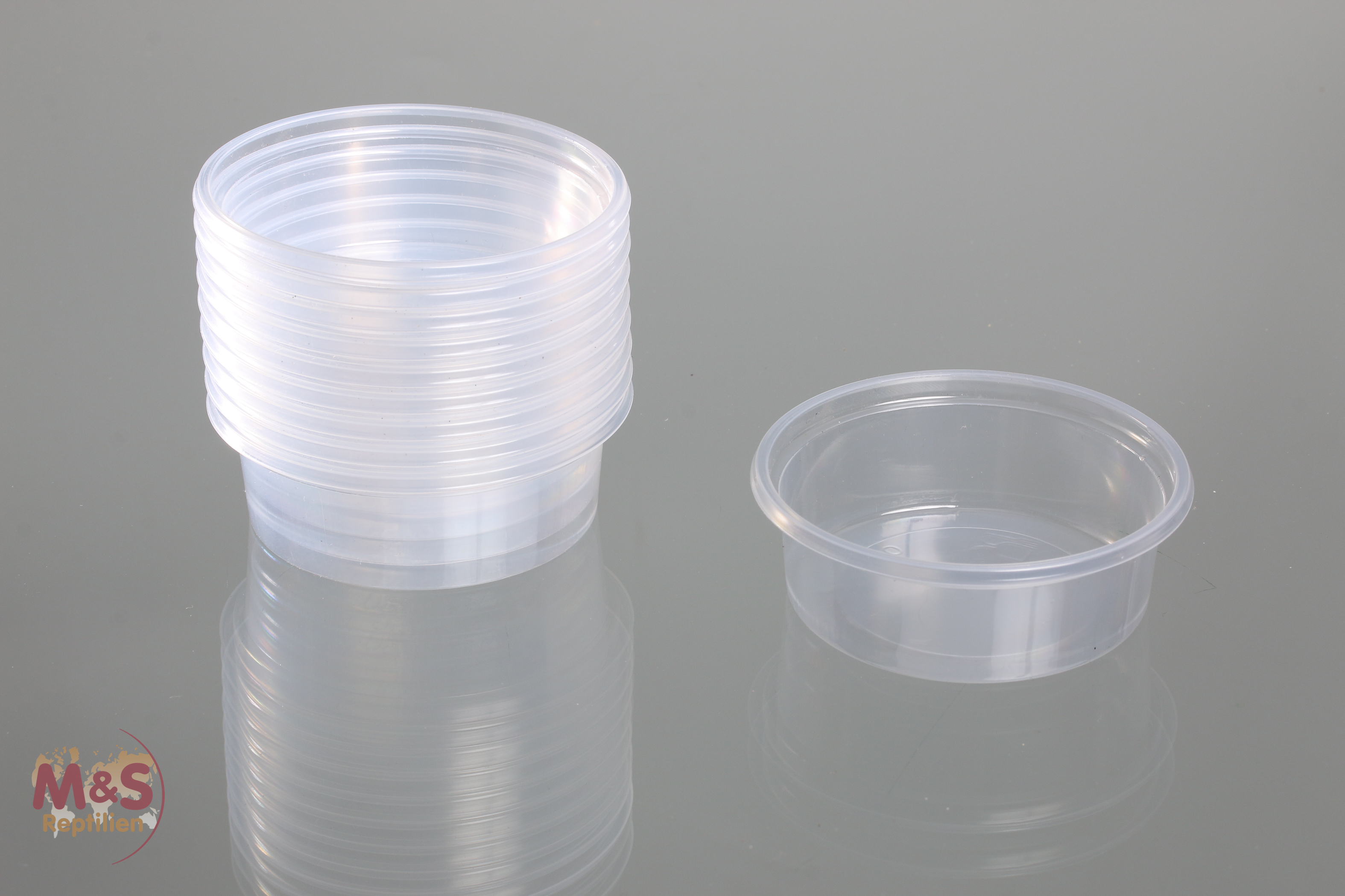 Ersatzbecher für Futterhalter medium,  Ø 70mm (niedrig-2,4cm Höhe)