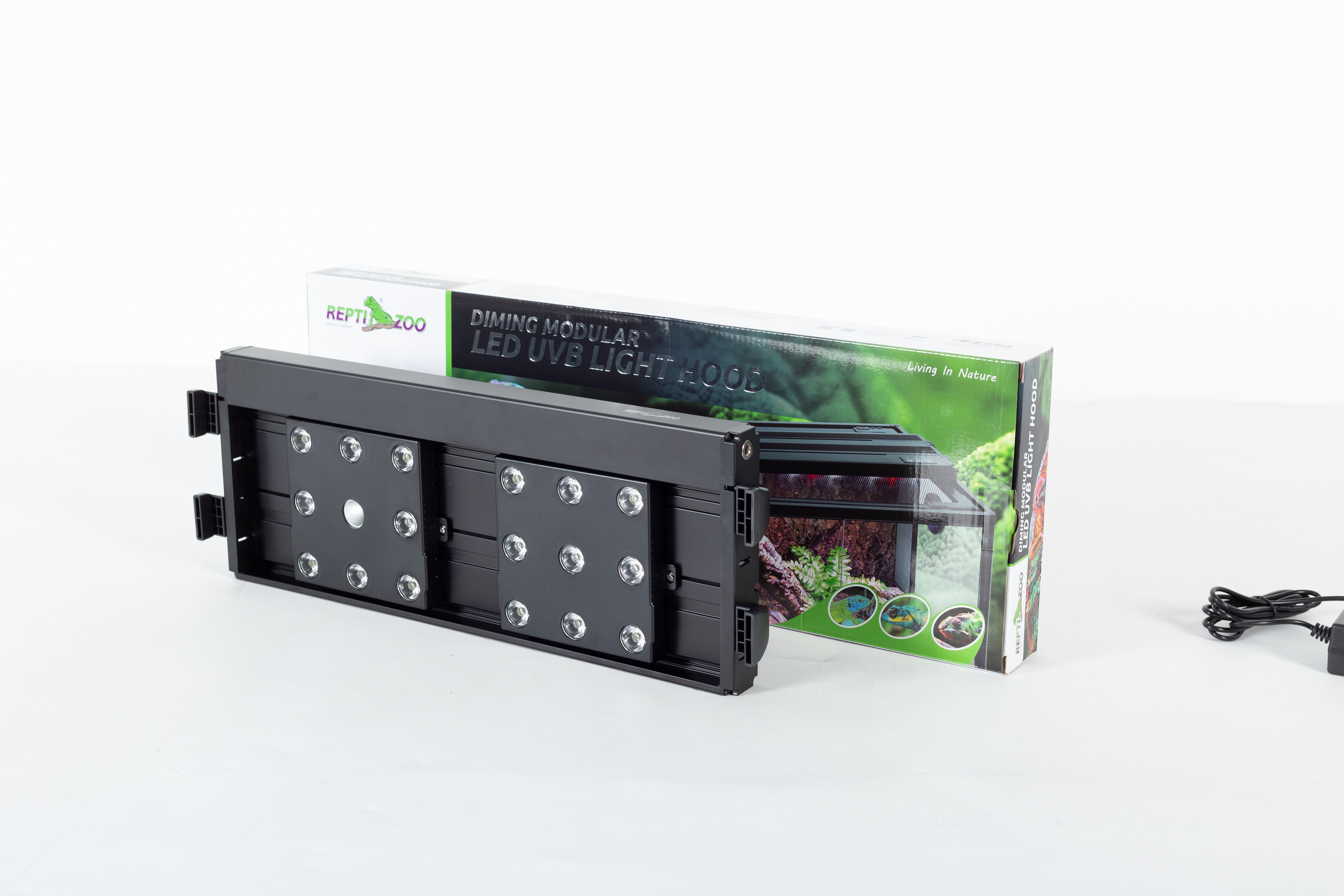 ReptiZoo LED 10% UVB Lichthaube  - Desert 12Watt - 42,2x 16,7x 3cm  (LED007D-18'')