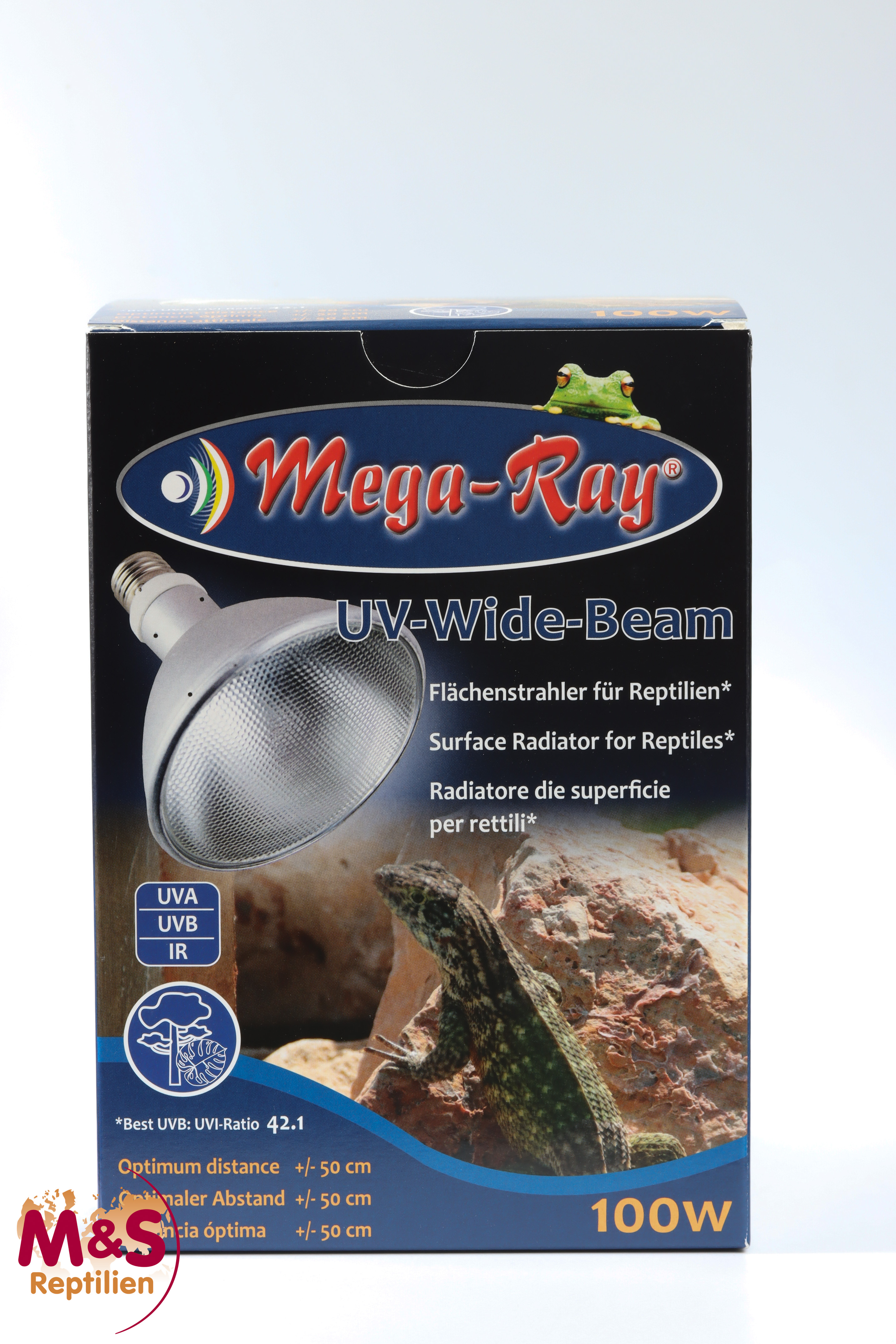 Mega-Ray HID (UV-) Lampe 100 Watt (Wide Beam / 90°)