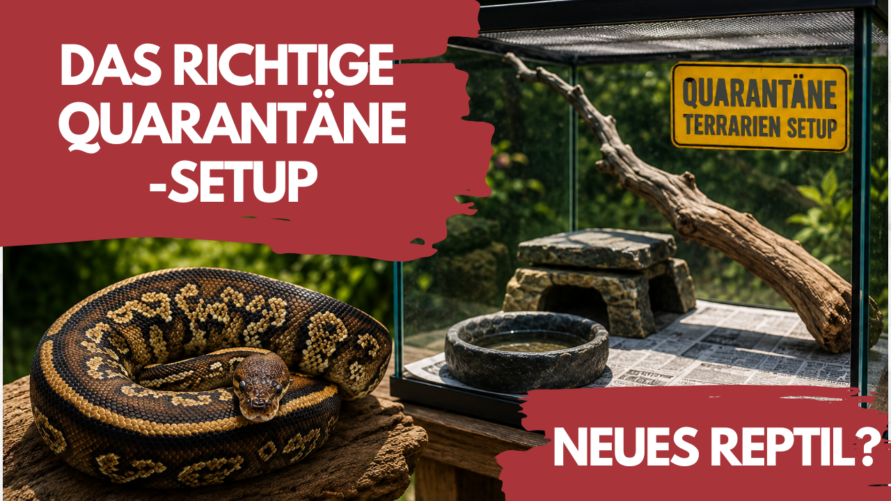 Quarantäne-Terrarium richtig einrichten – So geht's!