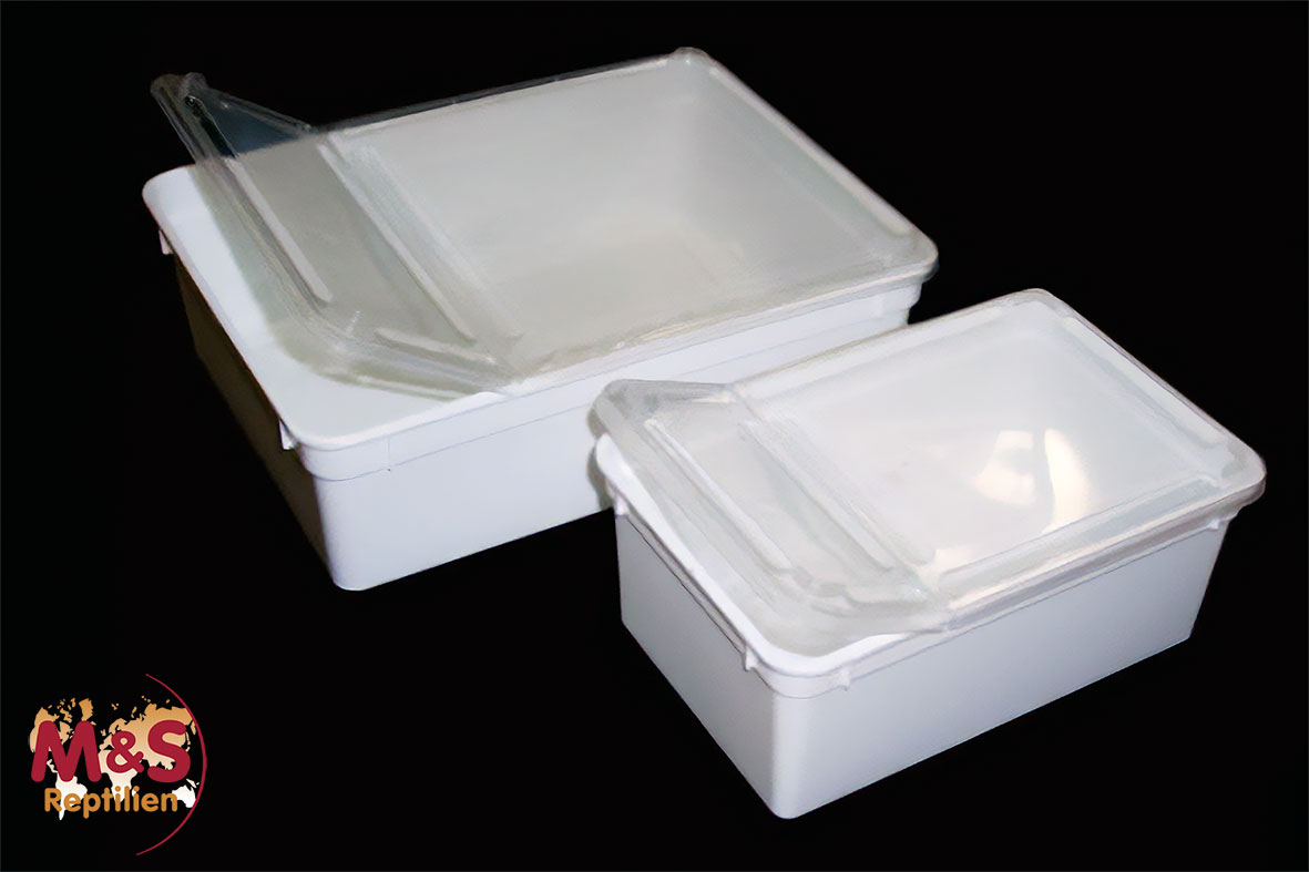 Kunststoffbox weiß, klein (18x12x7,5 cm)