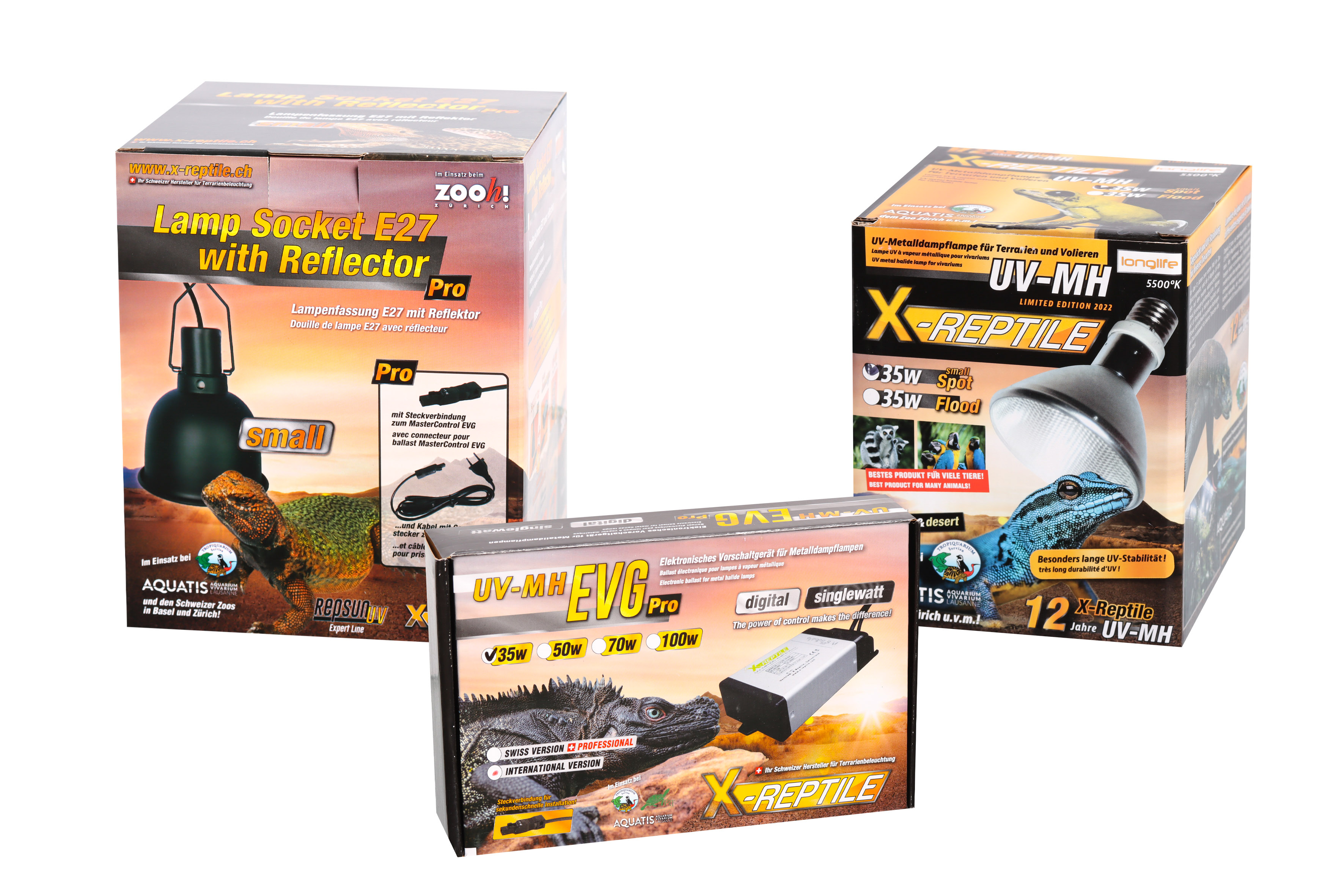 X-Reptile 35 Watt Spot Set (Lampe + Vorschaltgerät + Lampenfassung PRO small )