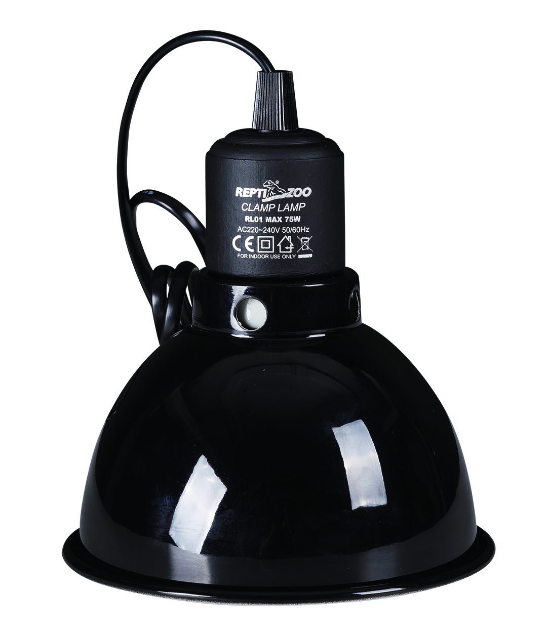 ReptiZoo -reflektierende- Lampenfassung Ø 14 cm, bis 75 Watt (RL01B)