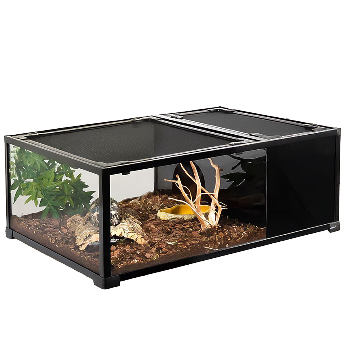 ReptiZoo Glasterrarium "2in1" 91,5x 61x 35,5cm  - verschickbar (RKE0204)