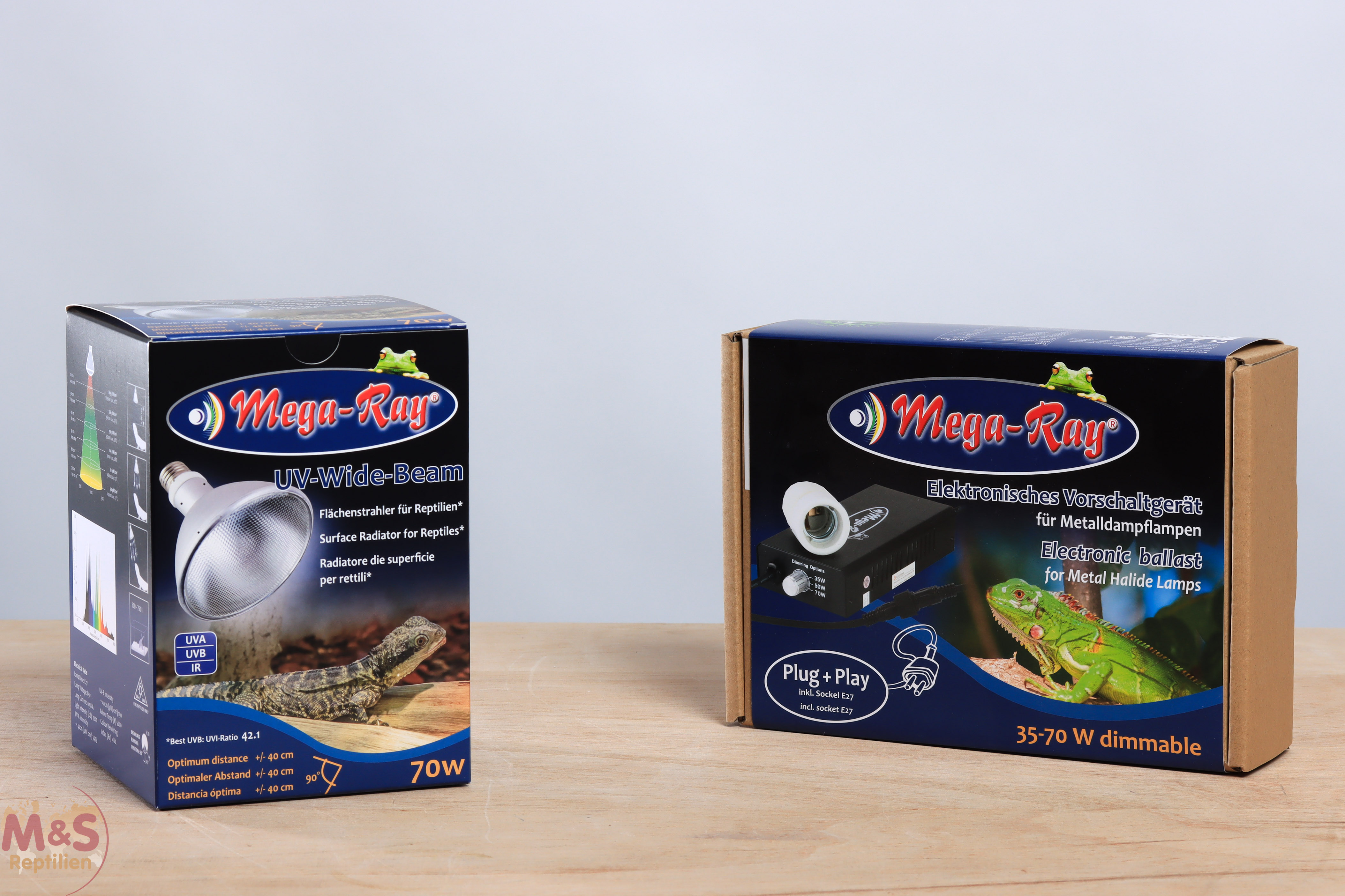 Mega Ray 70 Watt Set (Lampe + E 27 Fassung + Vorschaltgerät) | lmrset70