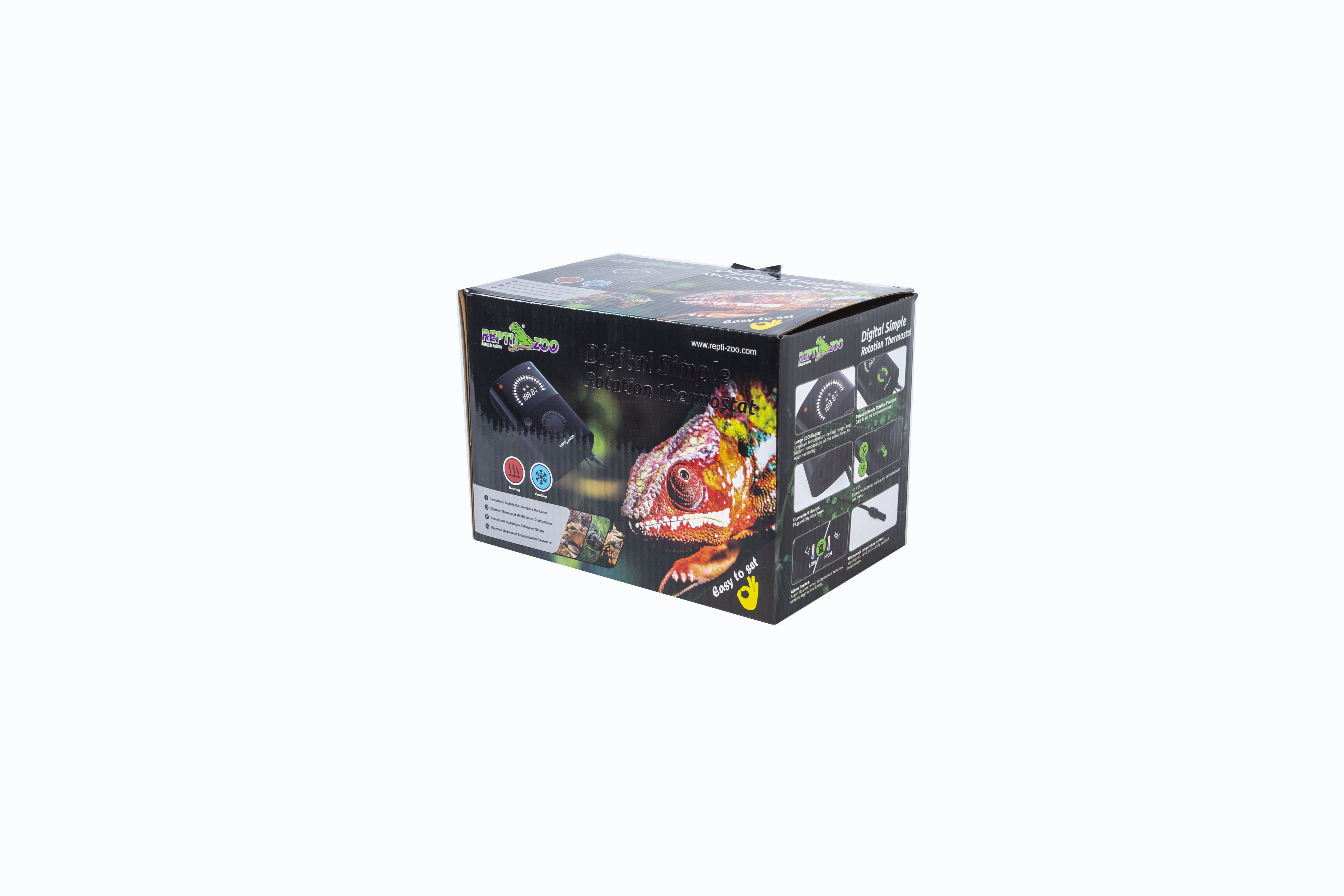 ReptiZoo Digitales Thermostat für Heizen und Kühlen (THC24)  WEEE  RegNr. 82392108