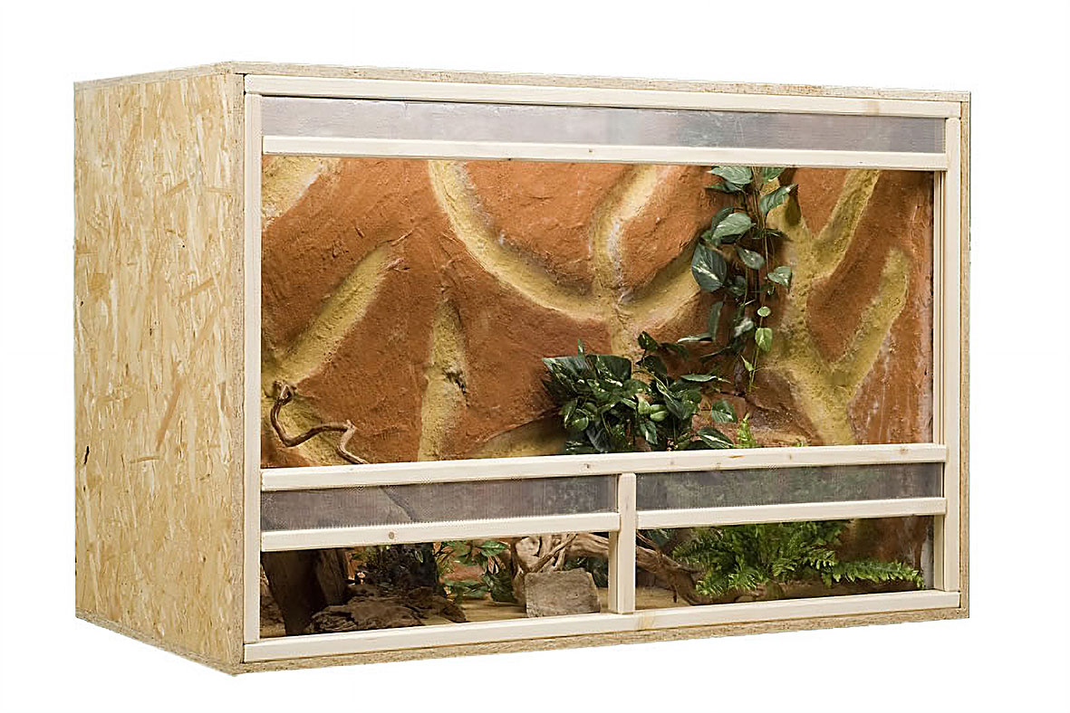 Holzterrarium 150x60x60cm, Frontbelüftung