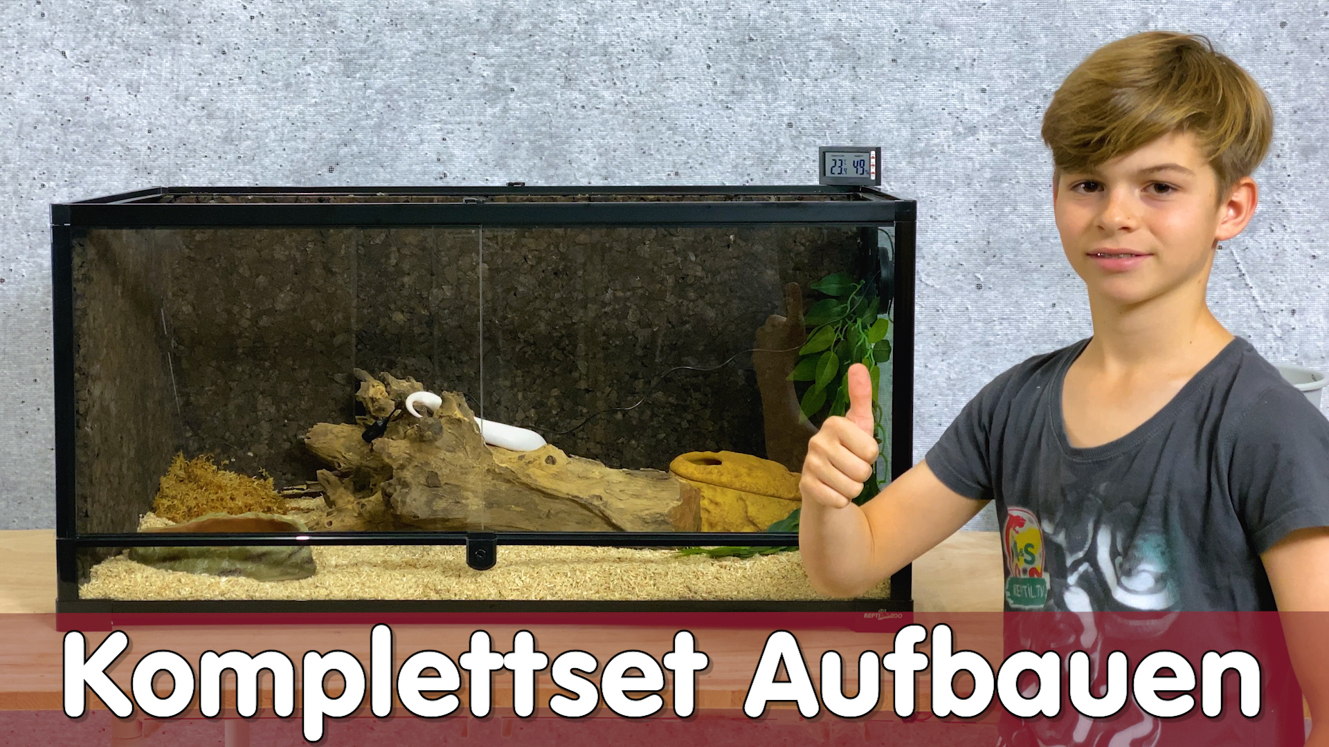 Terrarium Komplettset Aufbauen | Melinos erste Schlange | Reptil TV