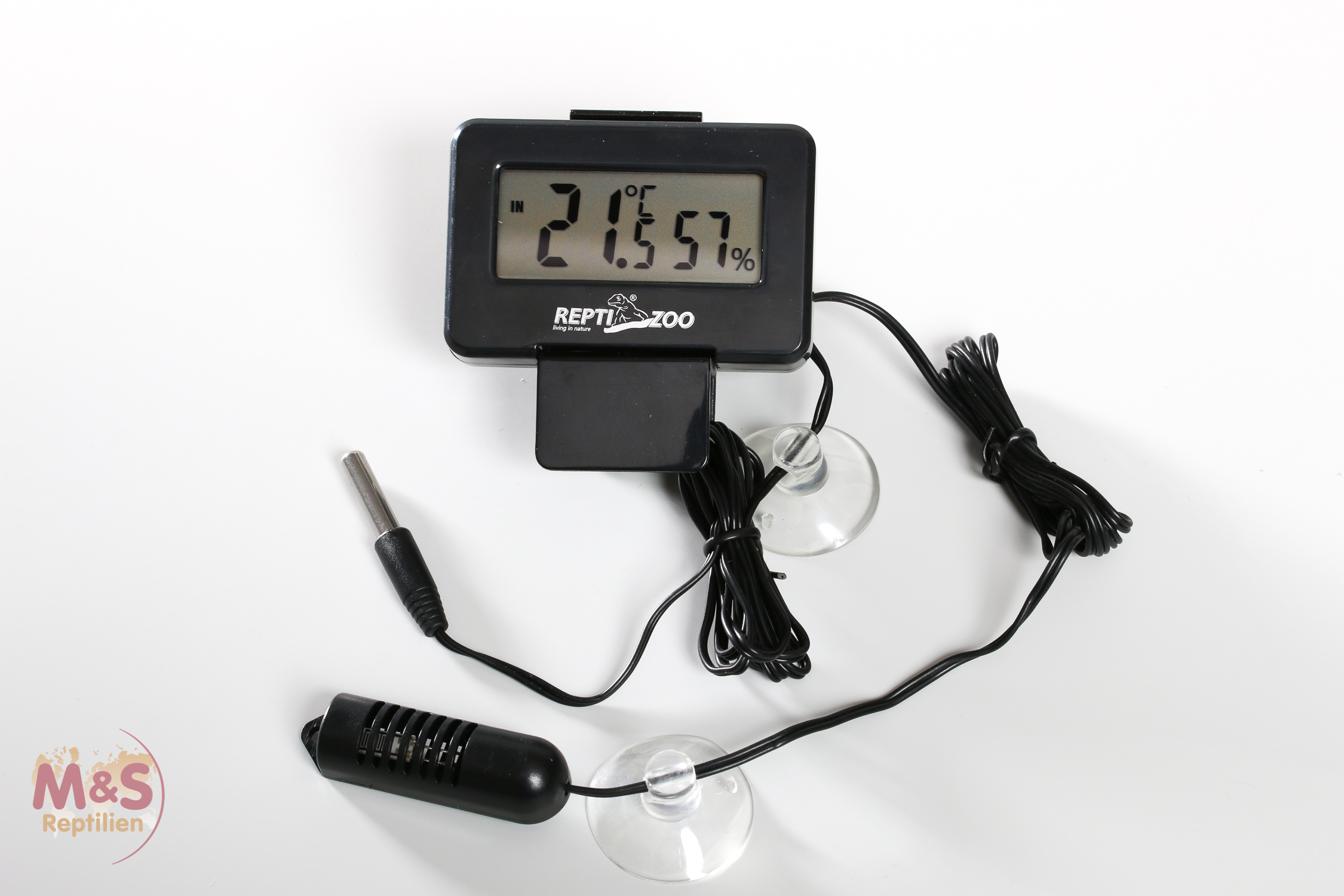 ReptiZoo Thermo-/Hygrometer mit Fühler SH126  WEEE  RegNr. 82392108