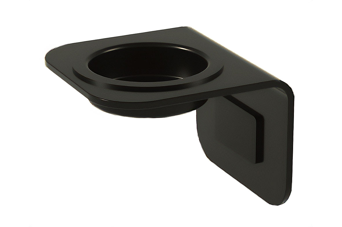 ReptiZoo SINGLE Futterhalter mit  Magnetbefestigung (schwarz) inkl. Einwegbecher Ø 50mm (SX01PNS)