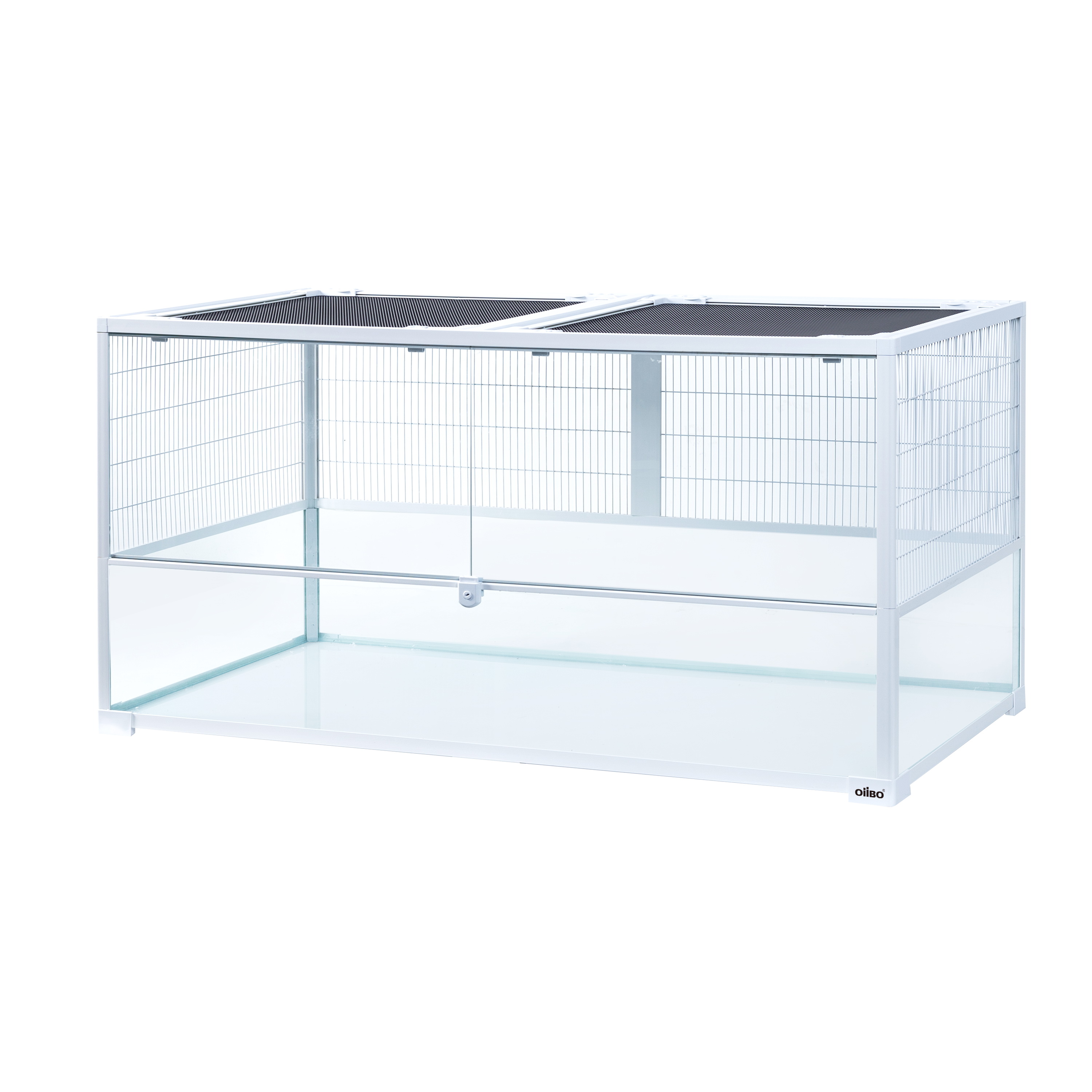 Kleintierterrarium / Kleintierkäfig 120x 60x 60cm mit Schwingtüren (SP2004W) - weiß