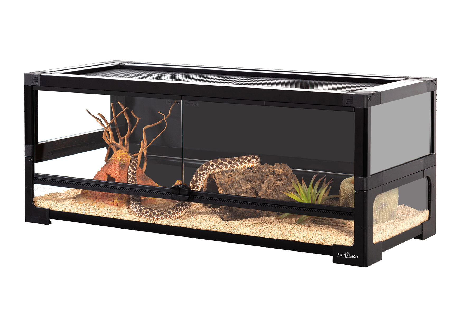 ReptiZoo Glasterrarium "easy-build" (NRK763030), klappbar und verschickbar, 76,2x30,5x30,5cm