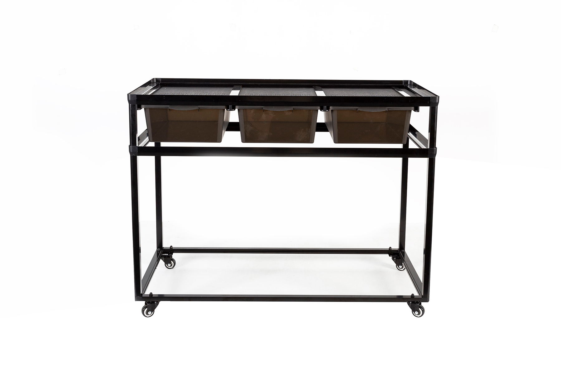 ReptiZoo, Zuchtrack (Unterschrank INO13) 3-fach, rollbar + 3 Boxen (small) + 2 Trenner