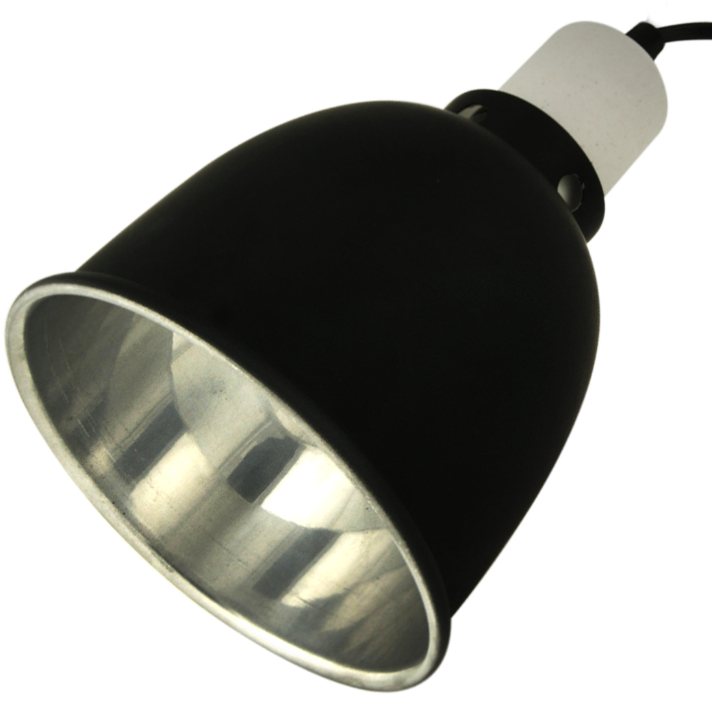 ReptiZoo -reflektierende- Lampenfassung  (RL04D) E27, 14cm Durchmesser bis 100 Watt