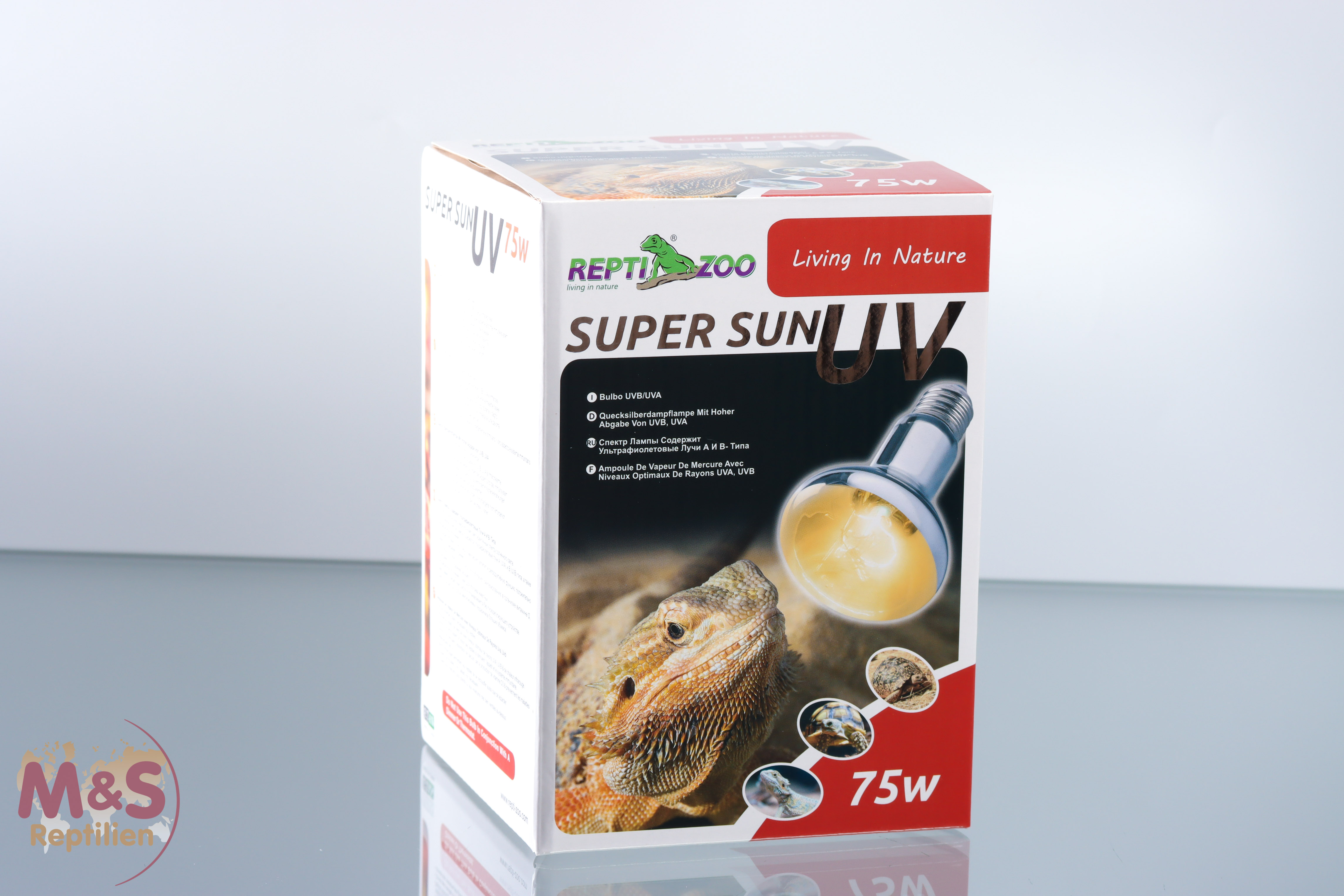 ReptiZoo D3  Super Sun (UVA/UVB Lampe) 75 Watt (P80075) - kein Vorschaltgerät notwendig