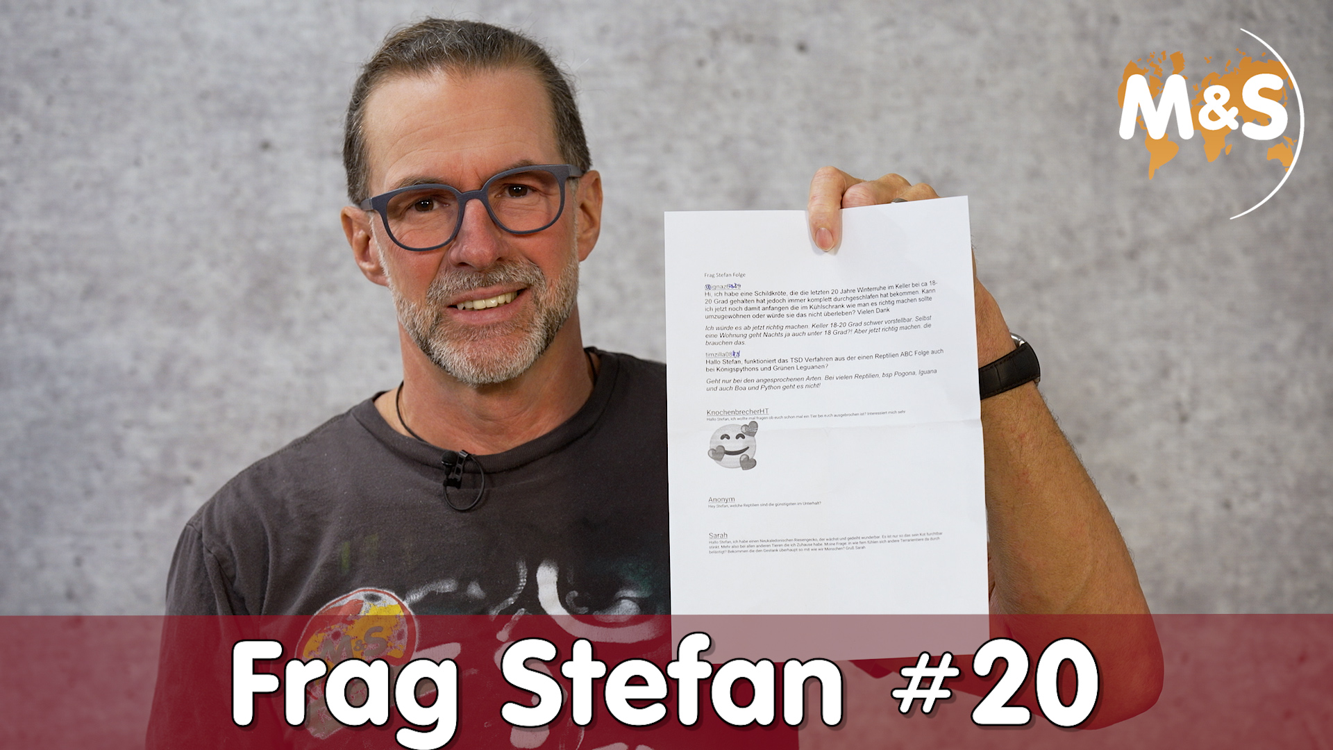 Frag Stefan #20 | Tiere bei M&S abgehauen | Kot stinkt furchtbar